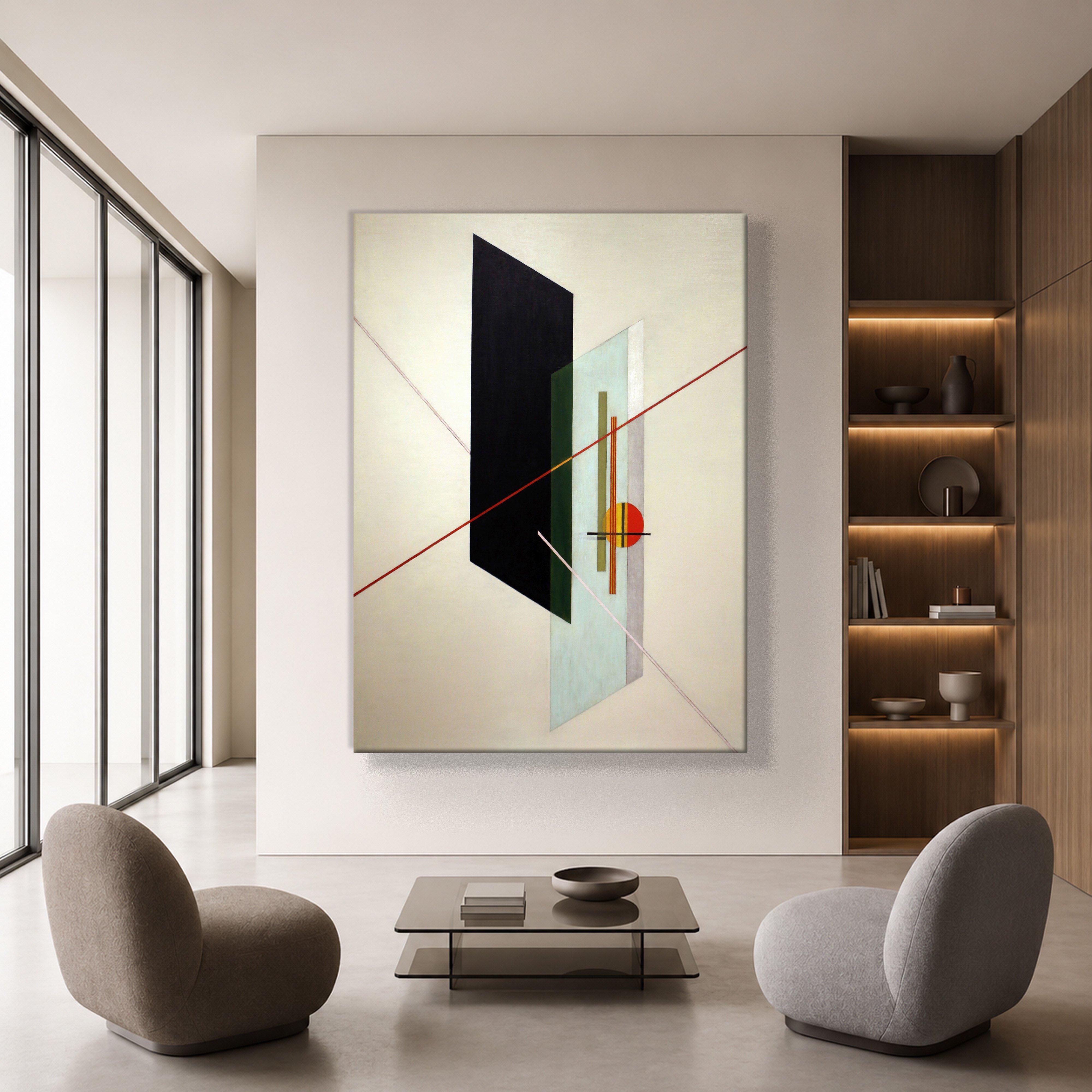A IX (1923) Kanvas Tablo – László Moholy-Nagy Bauhaus Soyut Geometrik Modern Sanat Baskısı