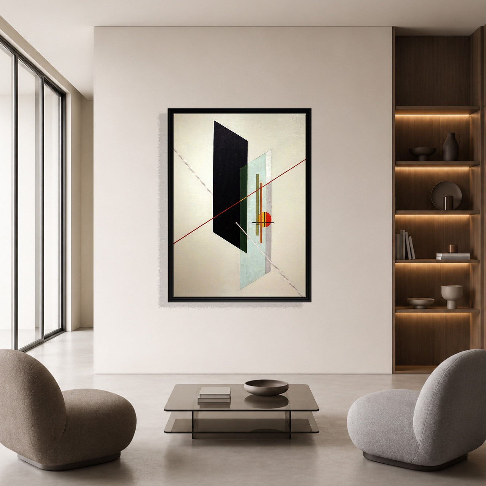 A IX (1923) Kanvas Tablo – László Moholy-Nagy Bauhaus Soyut Geometrik Modern Sanat Baskısı