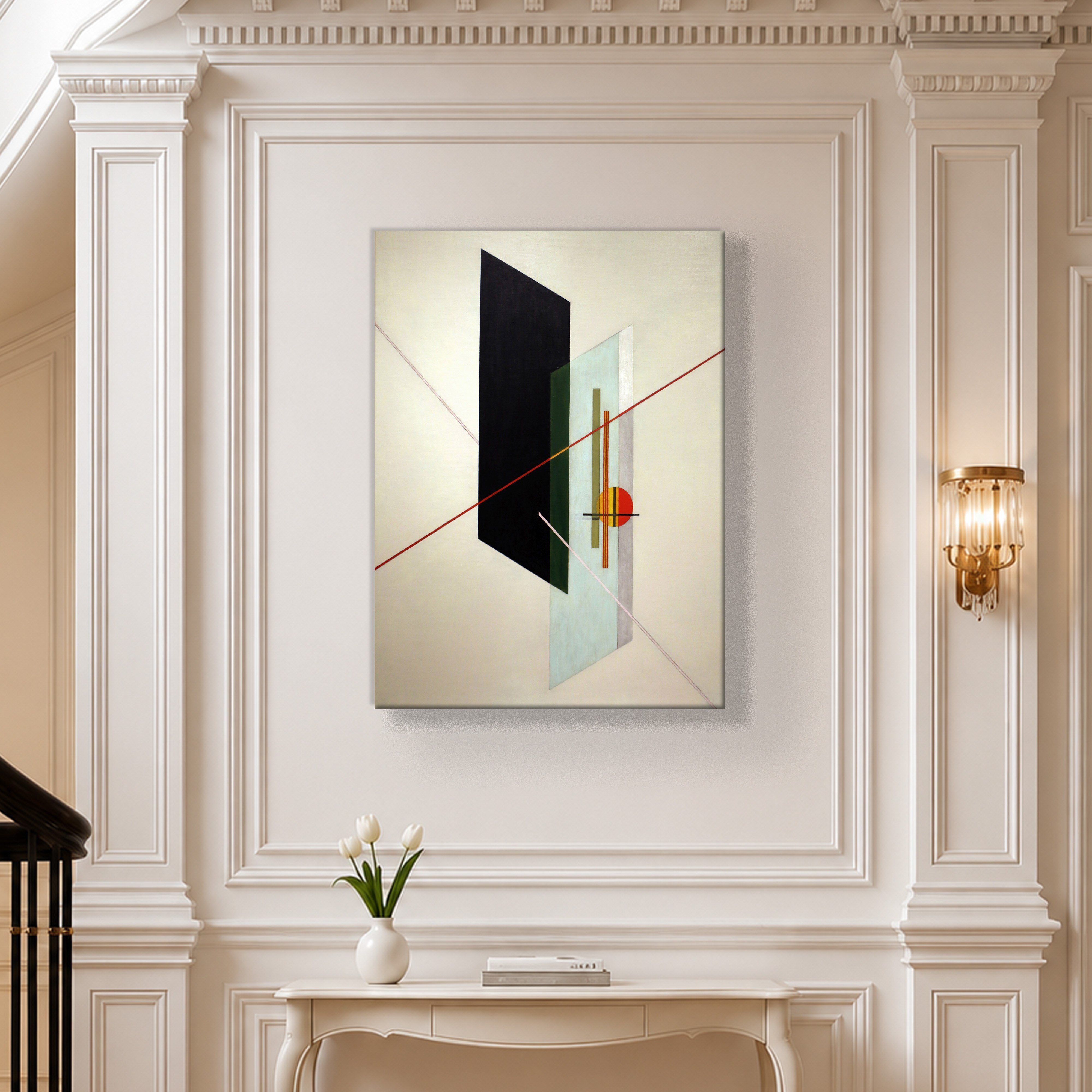 A IX (1923) Kanvas Tablo – László Moholy-Nagy Bauhaus Soyut Geometrik Modern Sanat Baskısı