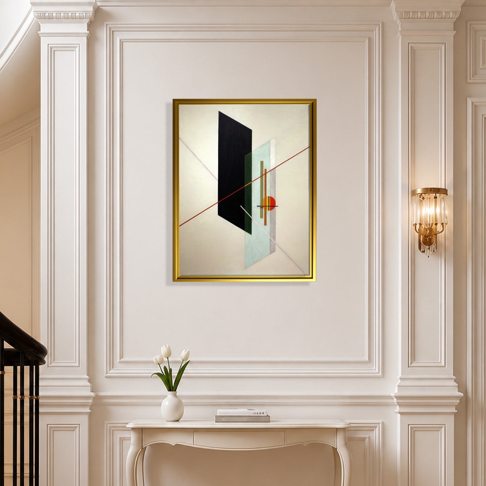 A IX (1923) Kanvas Tablo – László Moholy-Nagy Bauhaus Soyut Geometrik Modern Sanat Baskısı
