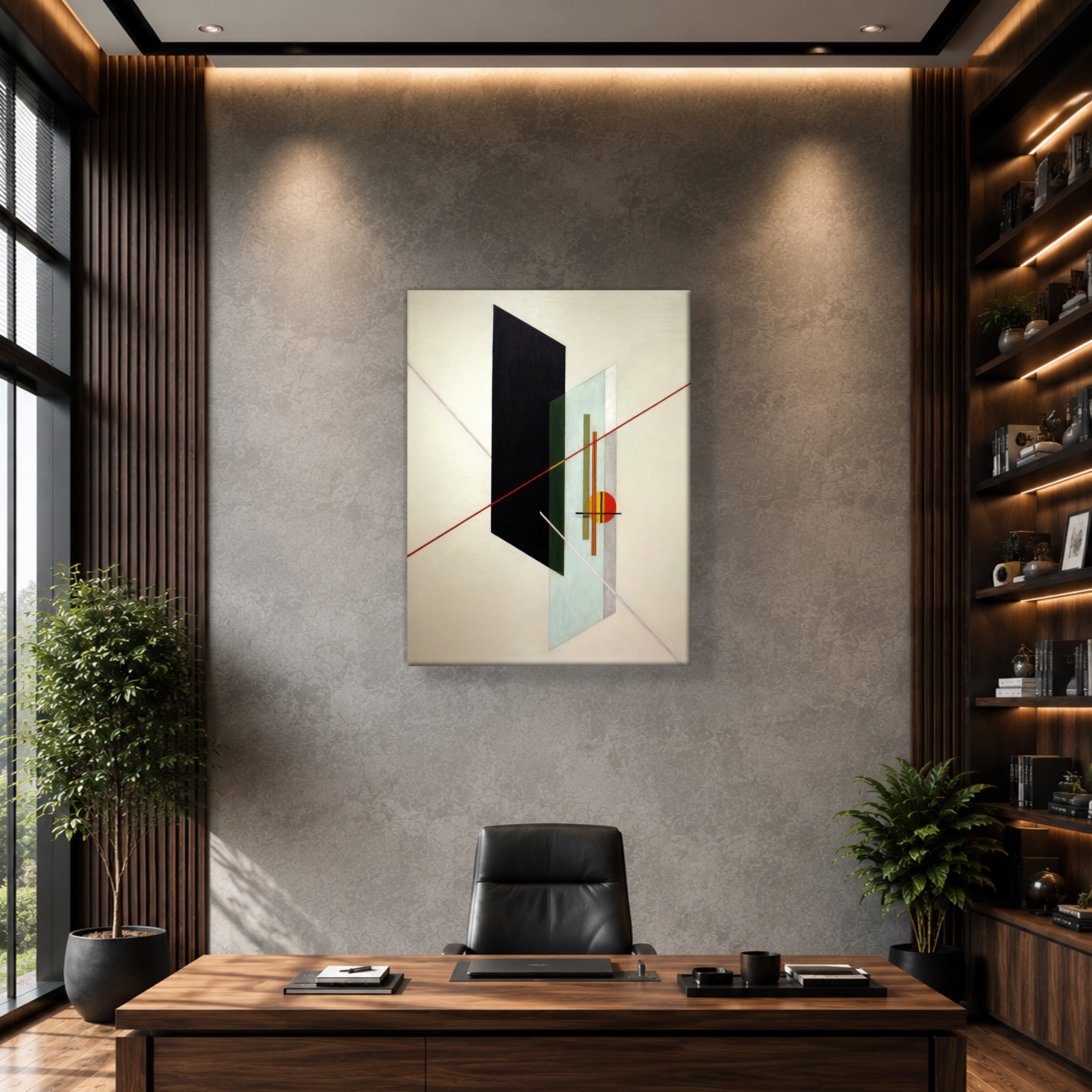 A IX (1923) Kanvas Tablo – László Moholy-Nagy Bauhaus Soyut Geometrik Modern Sanat Baskısı