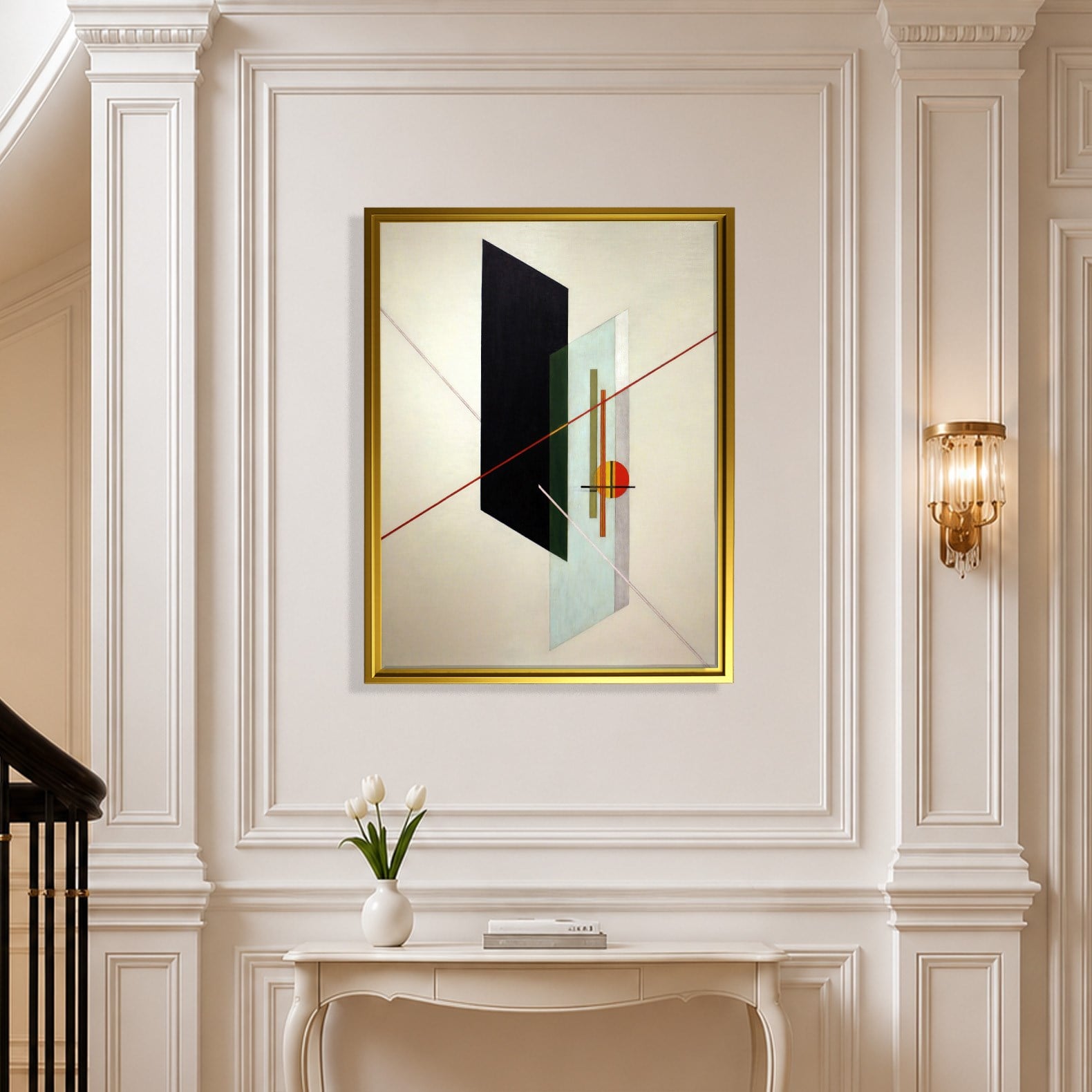 A IX (1923) Kanvas Tablo – László Moholy-Nagy Bauhaus Soyut Geometrik Modern Sanat Baskısı