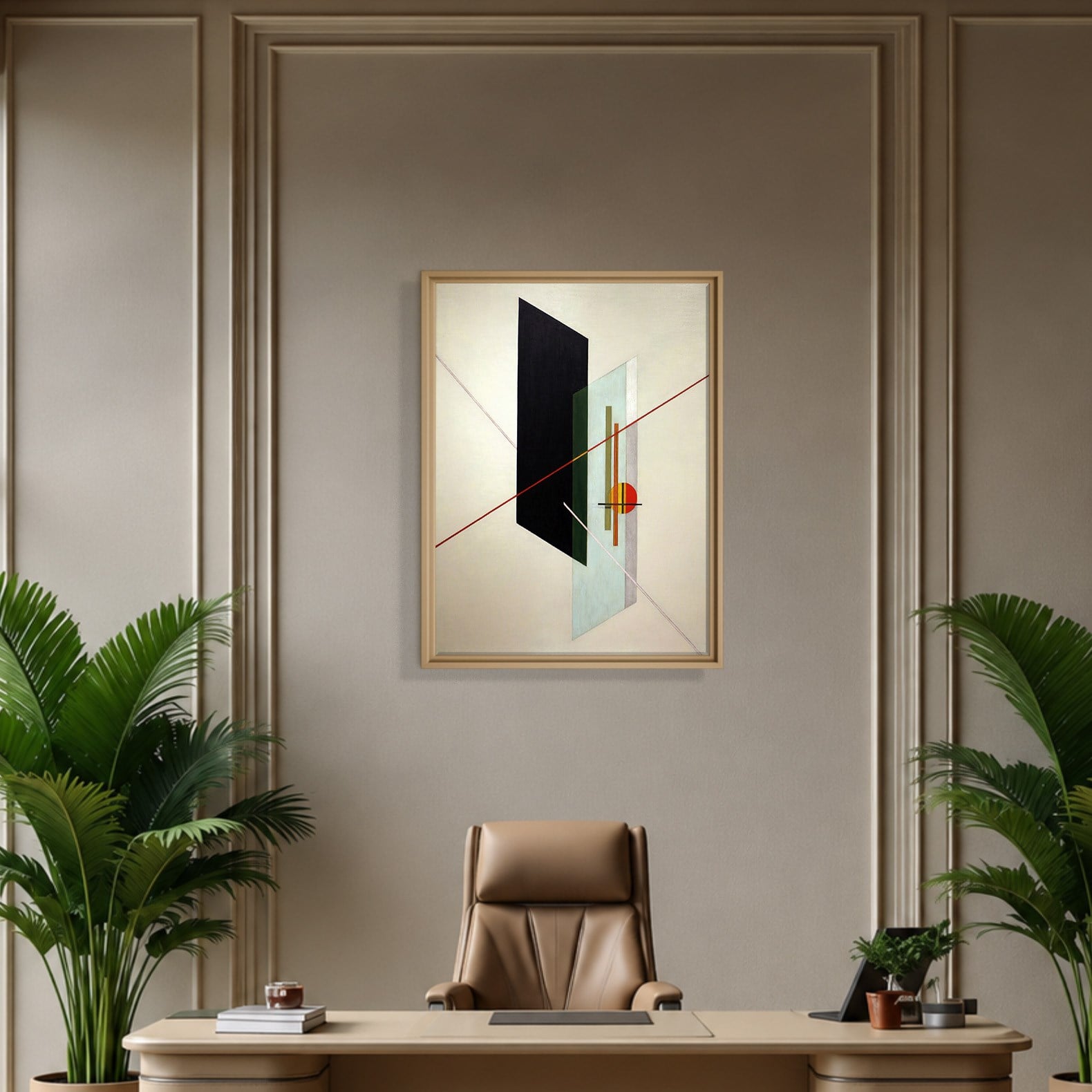 A IX (1923) Kanvas Tablo – László Moholy-Nagy Bauhaus Soyut Geometrik Modern Sanat Baskısı