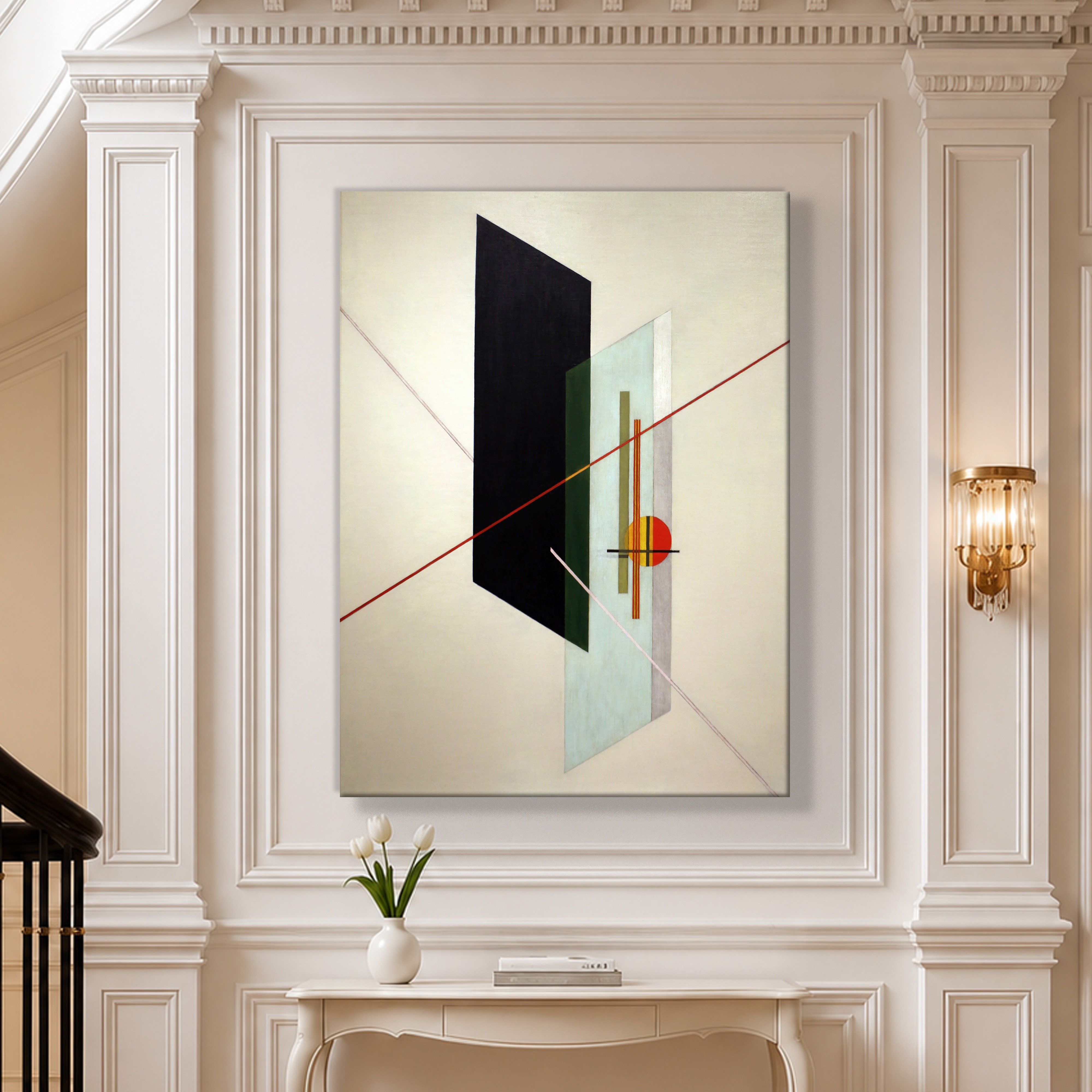 A IX (1923) Kanvas Tablo – László Moholy-Nagy Bauhaus Soyut Geometrik Modern Sanat Baskısı