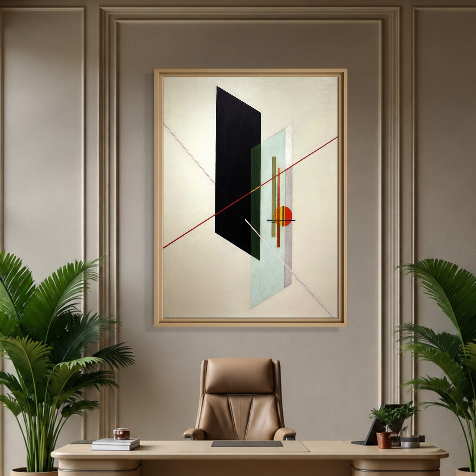 A IX (1923) Kanvas Tablo – László Moholy-Nagy Bauhaus Soyut Geometrik Modern Sanat Baskısı