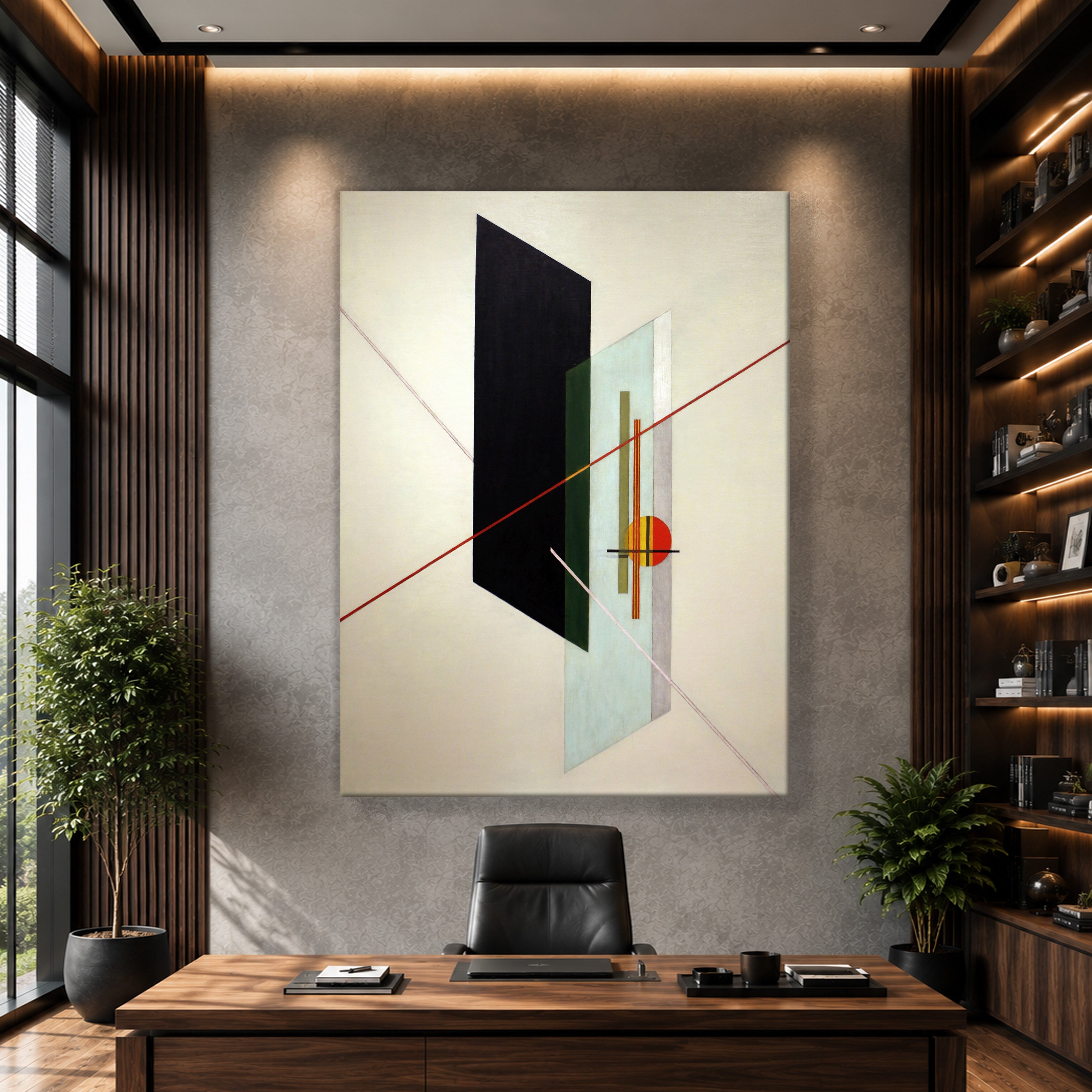 A IX (1923) Kanvas Tablo – László Moholy-Nagy Bauhaus Soyut Geometrik Modern Sanat Baskısı