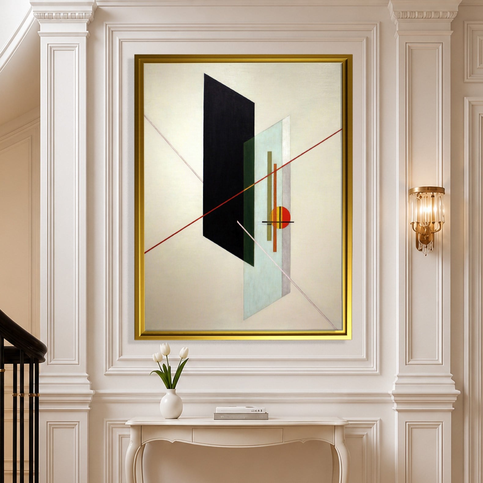 A IX (1923) Kanvas Tablo – László Moholy-Nagy Bauhaus Soyut Geometrik Modern Sanat Baskısı