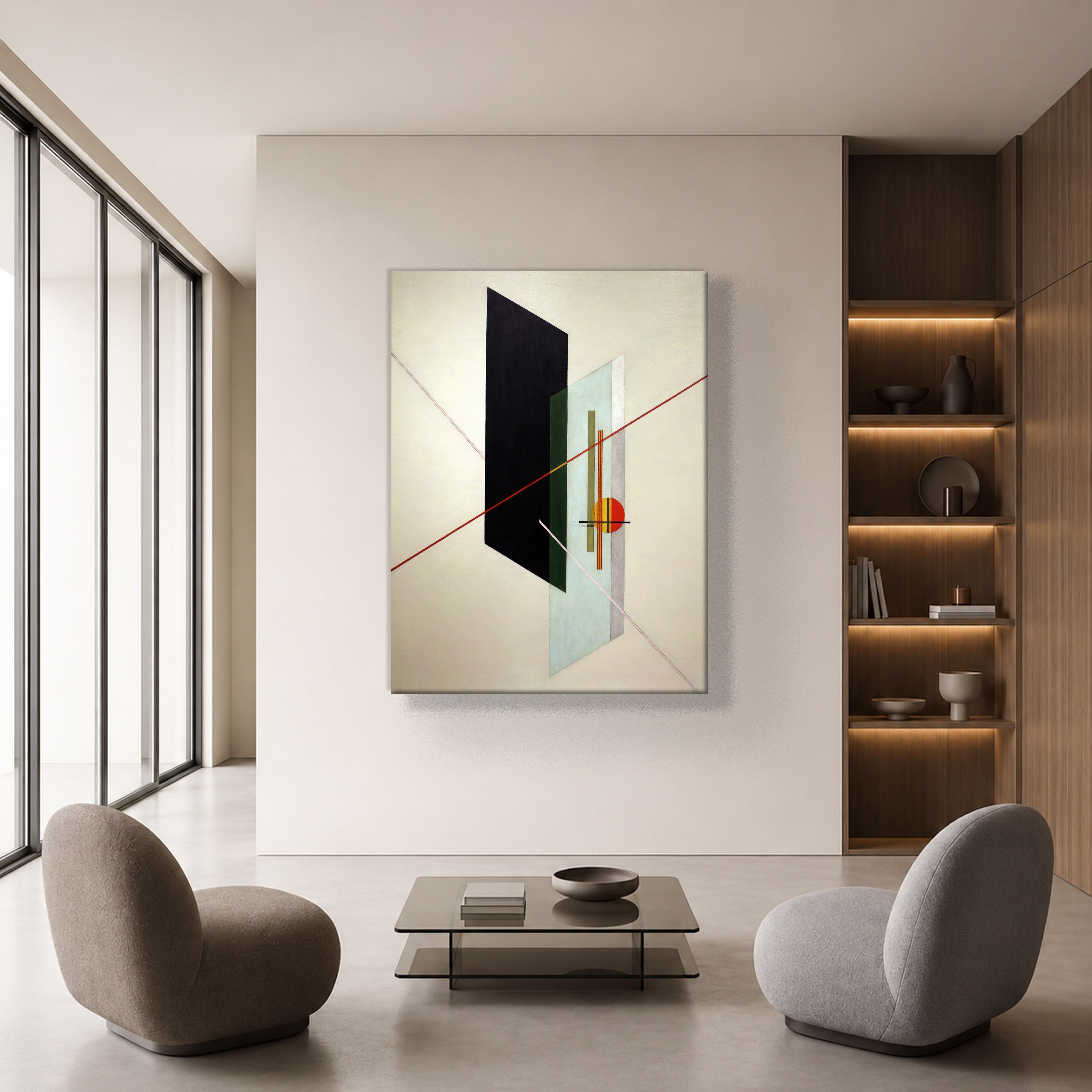 A IX (1923) Kanvas Tablo – László Moholy-Nagy Bauhaus Soyut Geometrik Modern Sanat Baskısı