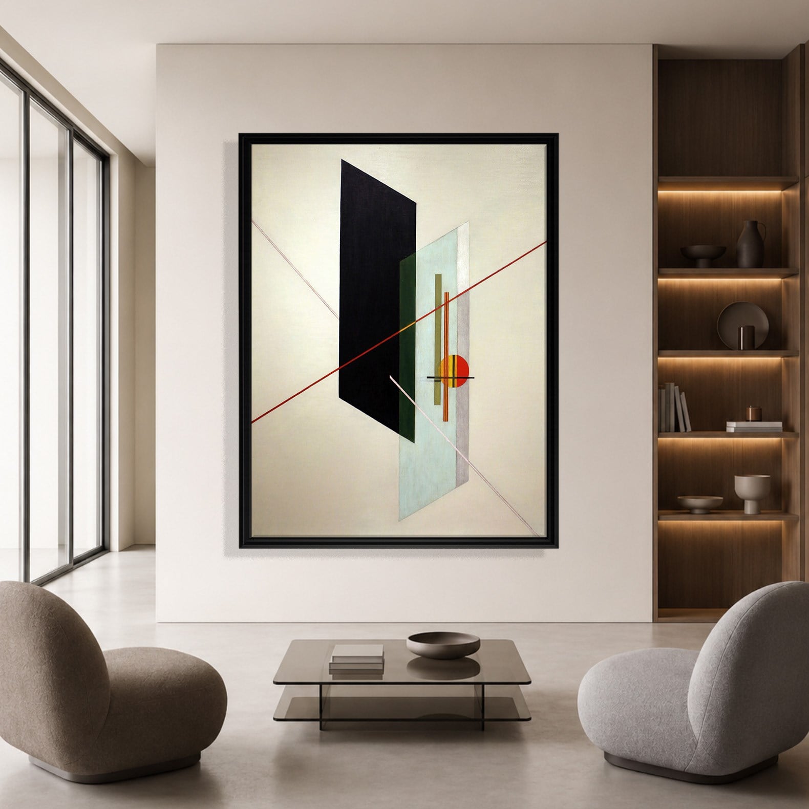 A IX (1923) Kanvas Tablo – László Moholy-Nagy Bauhaus Soyut Geometrik Modern Sanat Baskısı