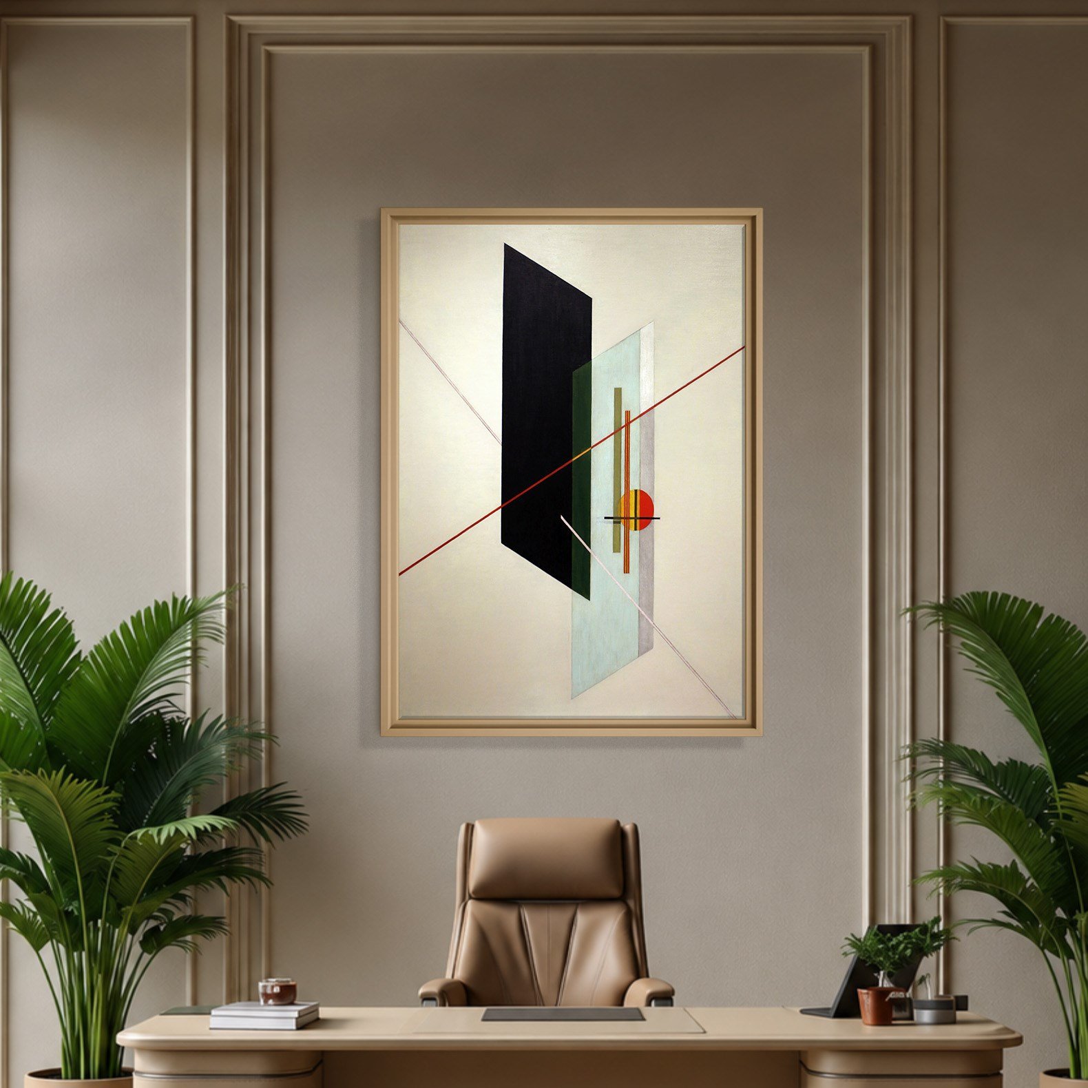 A IX (1923) Kanvas Tablo – László Moholy-Nagy Bauhaus Soyut Geometrik Modern Sanat Baskısı