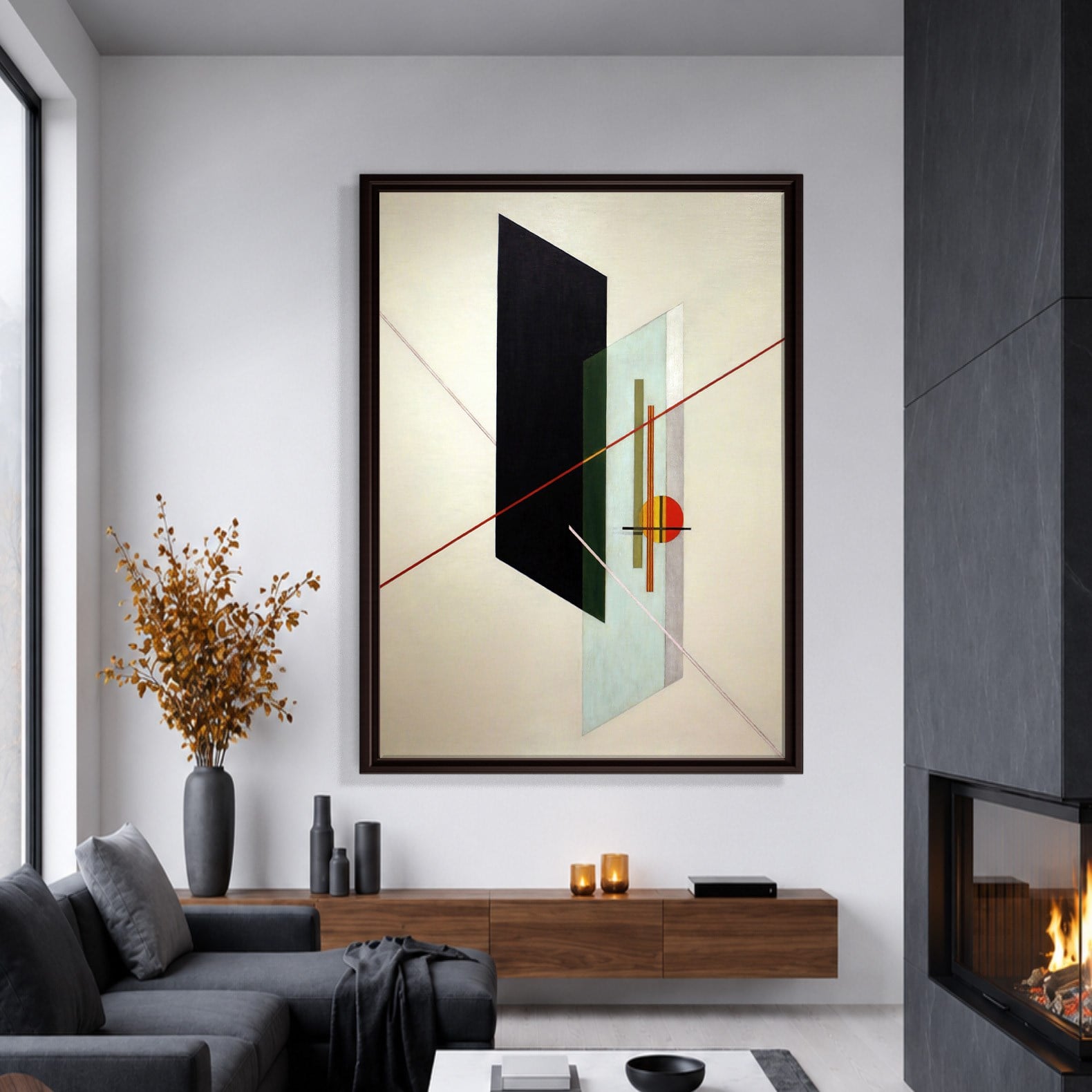 A IX (1923) Kanvas Tablo – László Moholy-Nagy Bauhaus Soyut Geometrik Modern Sanat Baskısı