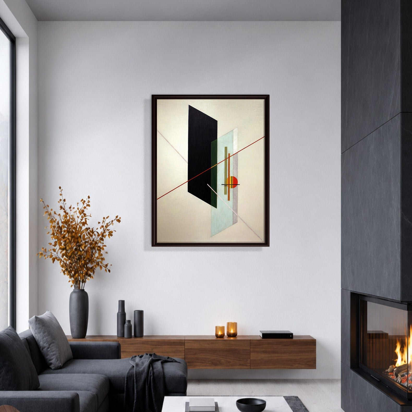 A IX (1923) Kanvas Tablo – László Moholy-Nagy Bauhaus Soyut Geometrik Modern Sanat Baskısı