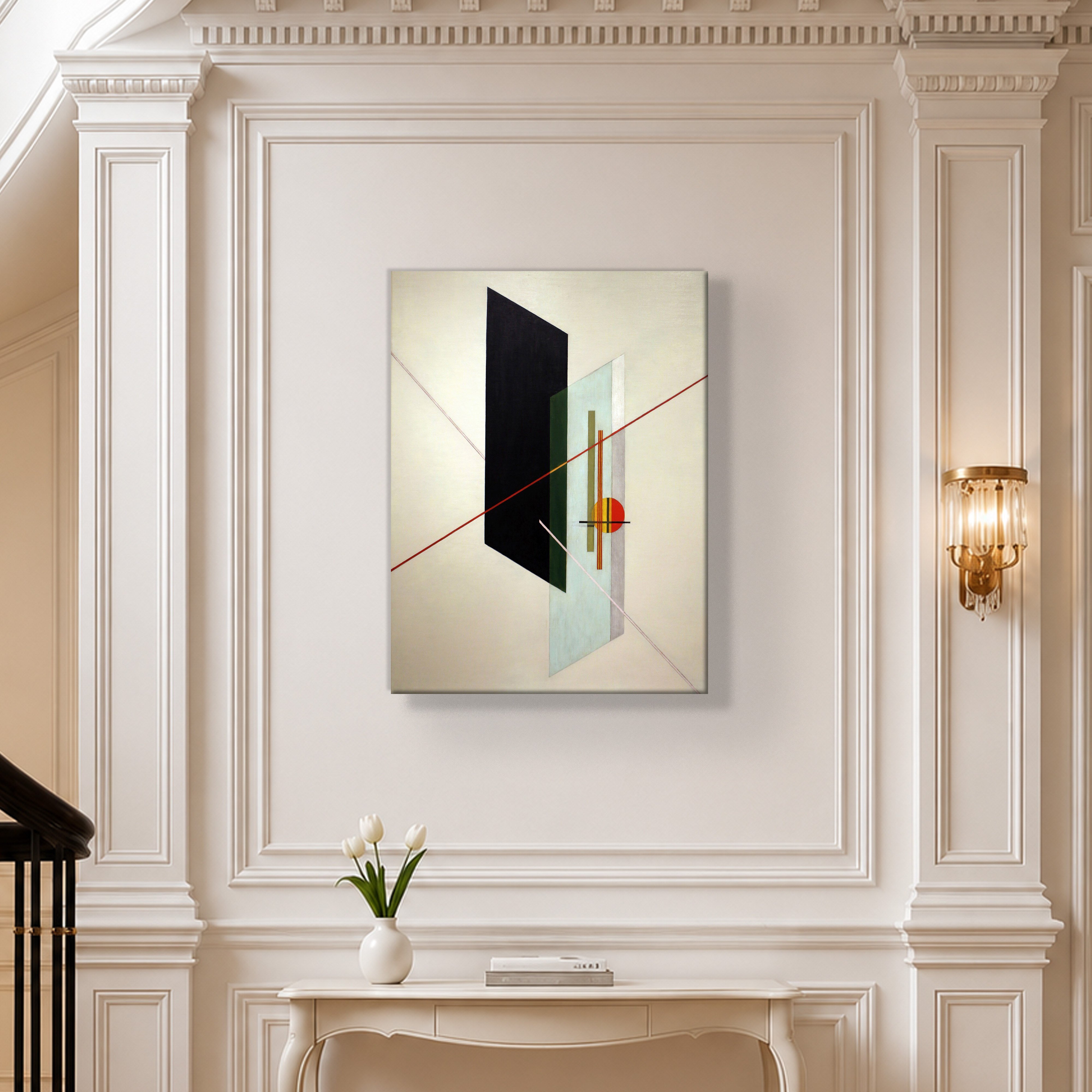 A IX (1923) Kanvas Tablo – László Moholy-Nagy Bauhaus Soyut Geometrik Modern Sanat Baskısı