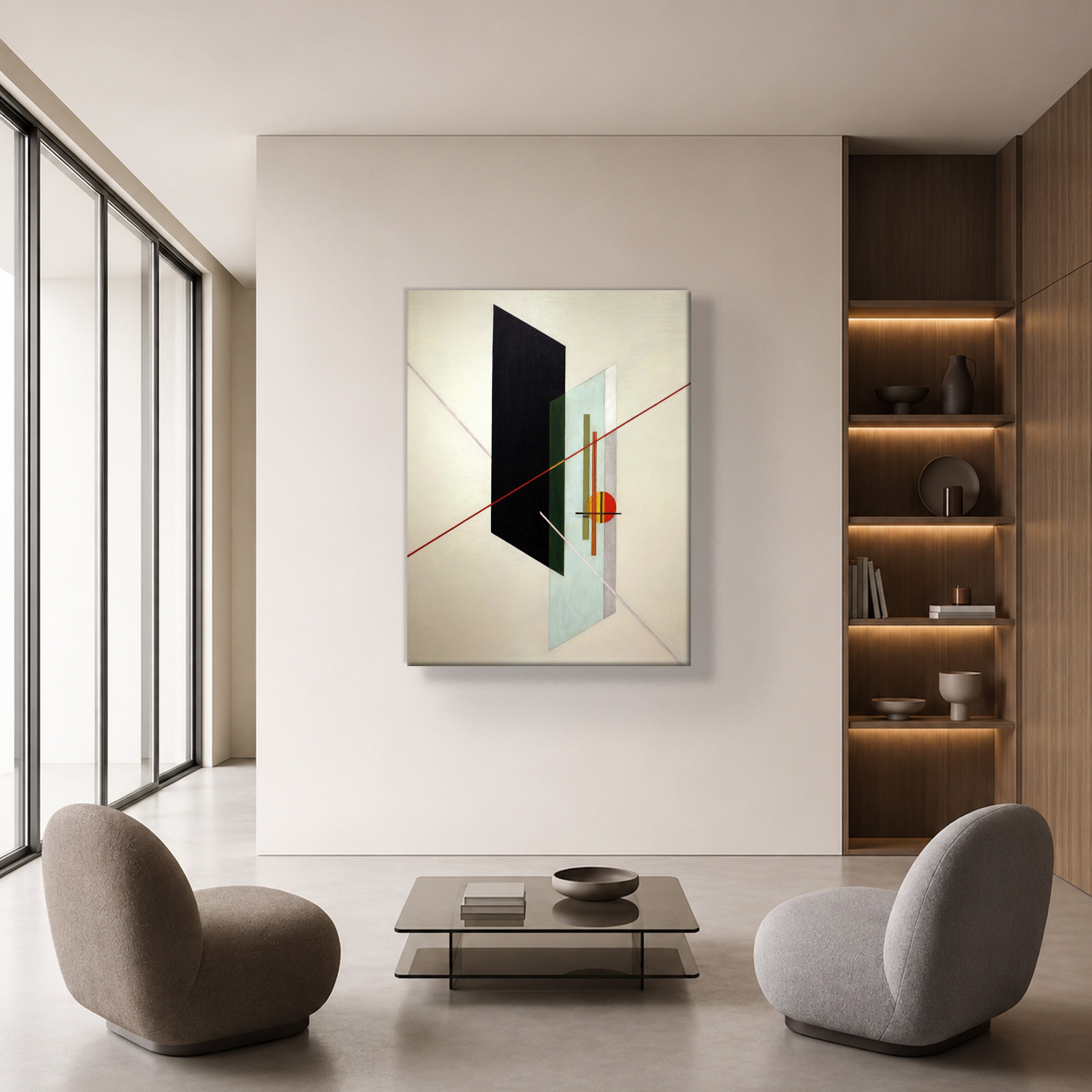 A IX (1923) Kanvas Tablo – László Moholy-Nagy Bauhaus Soyut Geometrik Modern Sanat Baskısı