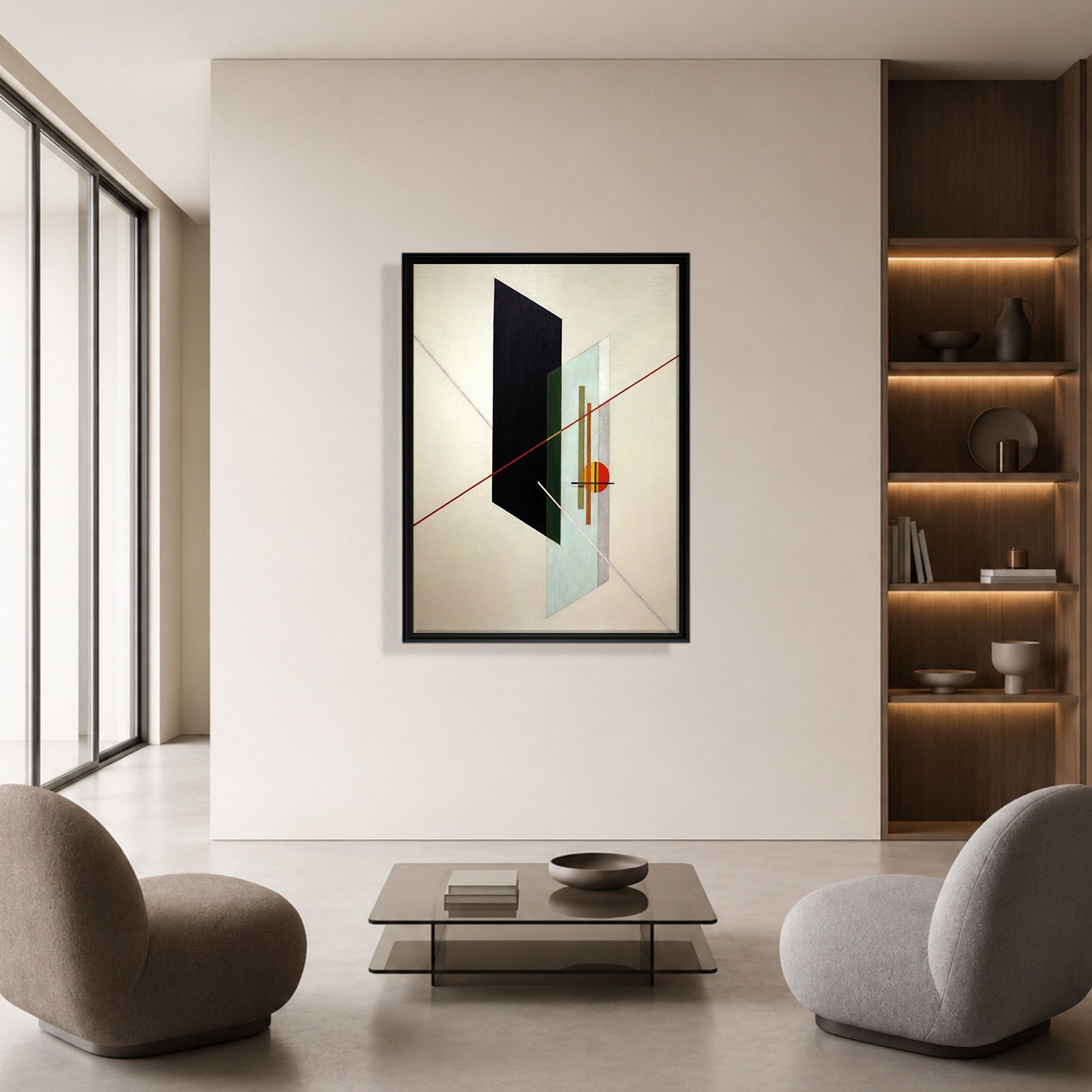 A IX (1923) Kanvas Tablo – László Moholy-Nagy Bauhaus Soyut Geometrik Modern Sanat Baskısı