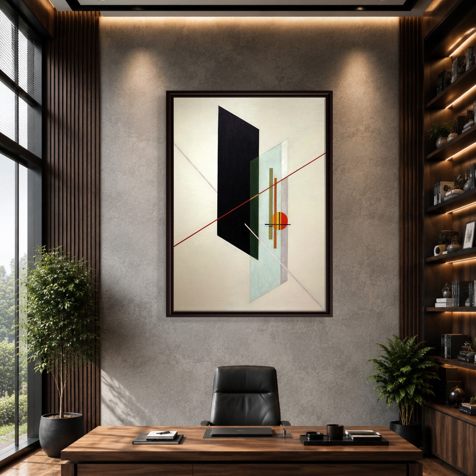 A IX (1923) Kanvas Tablo – László Moholy-Nagy Bauhaus Soyut Geometrik Modern Sanat Baskısı