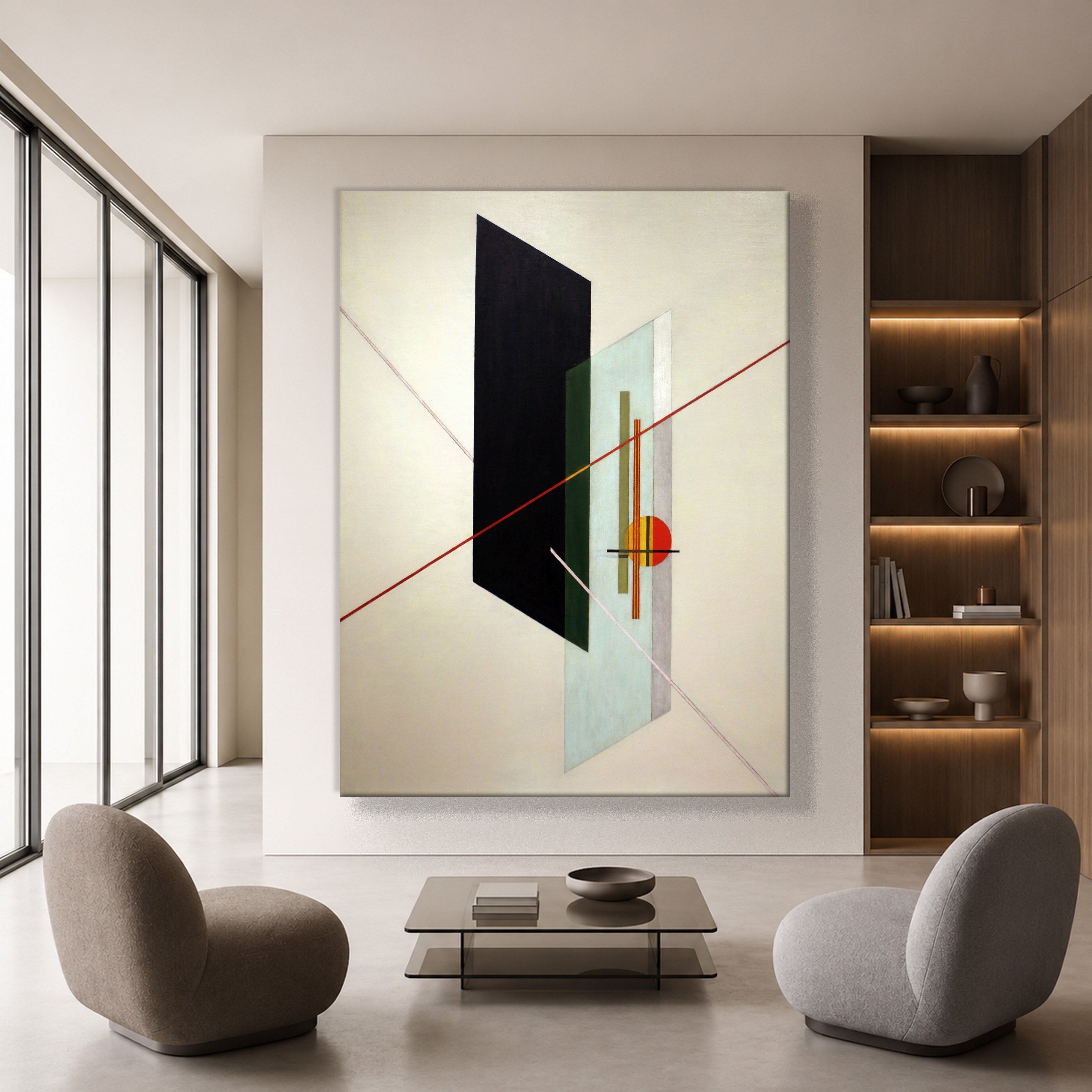 A IX (1923) Kanvas Tablo – László Moholy-Nagy Bauhaus Soyut Geometrik Modern Sanat Baskısı