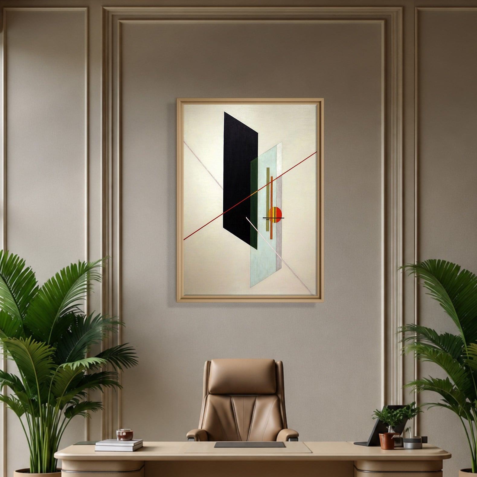 A IX (1923) Kanvas Tablo – László Moholy-Nagy Bauhaus Soyut Geometrik Modern Sanat Baskısı
