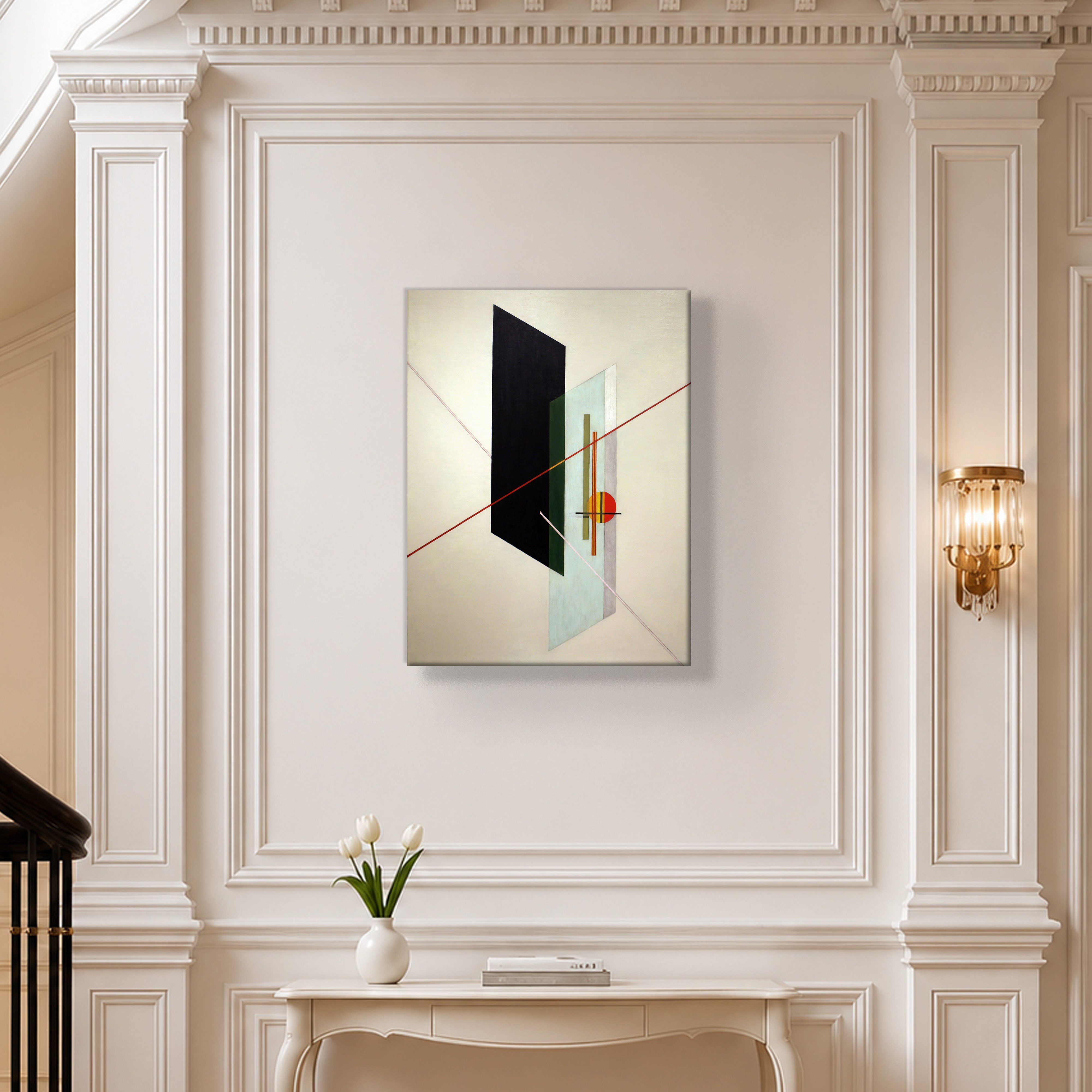 A IX (1923) Kanvas Tablo – László Moholy-Nagy Bauhaus Soyut Geometrik Modern Sanat Baskısı