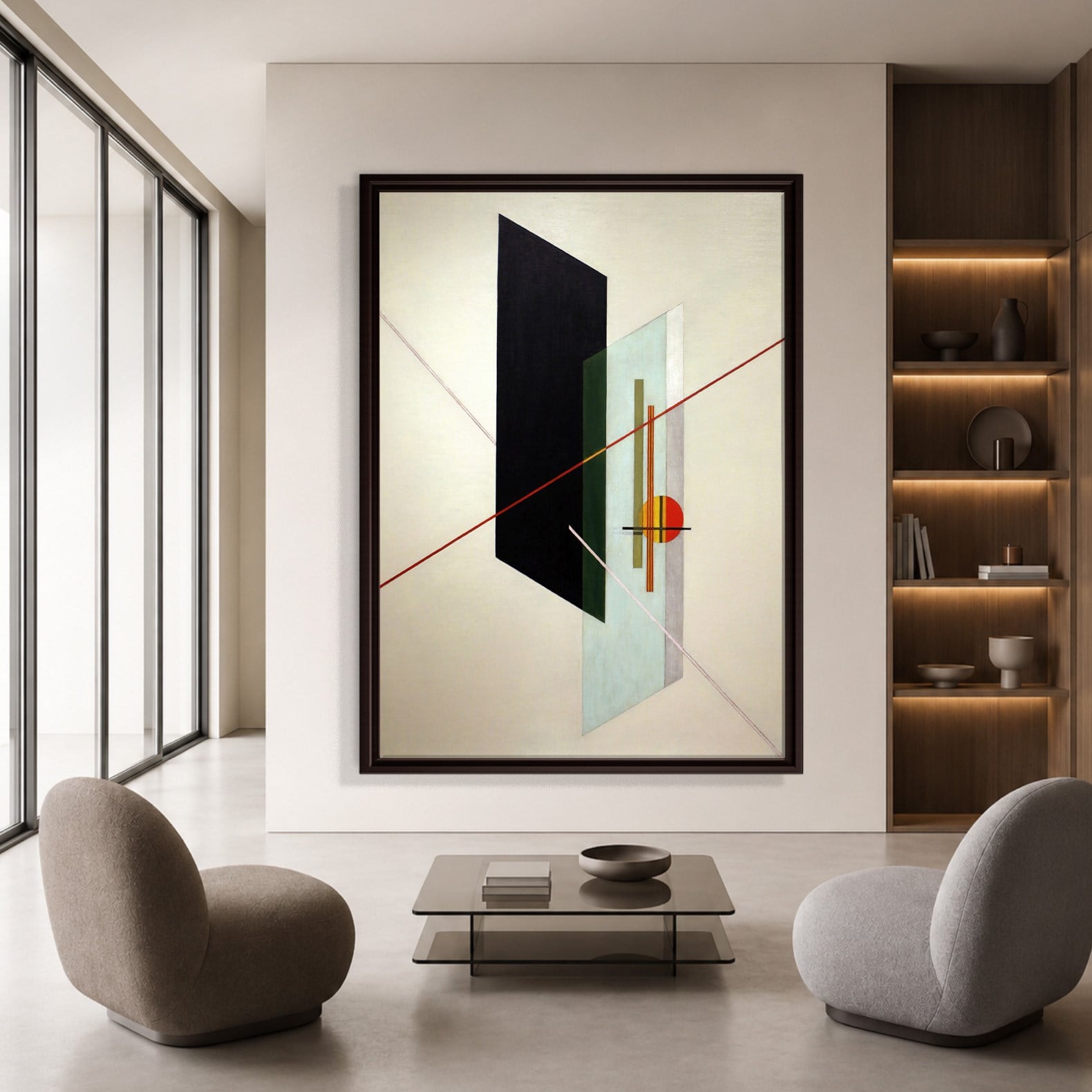 A IX (1923) Kanvas Tablo – László Moholy-Nagy Bauhaus Soyut Geometrik Modern Sanat Baskısı