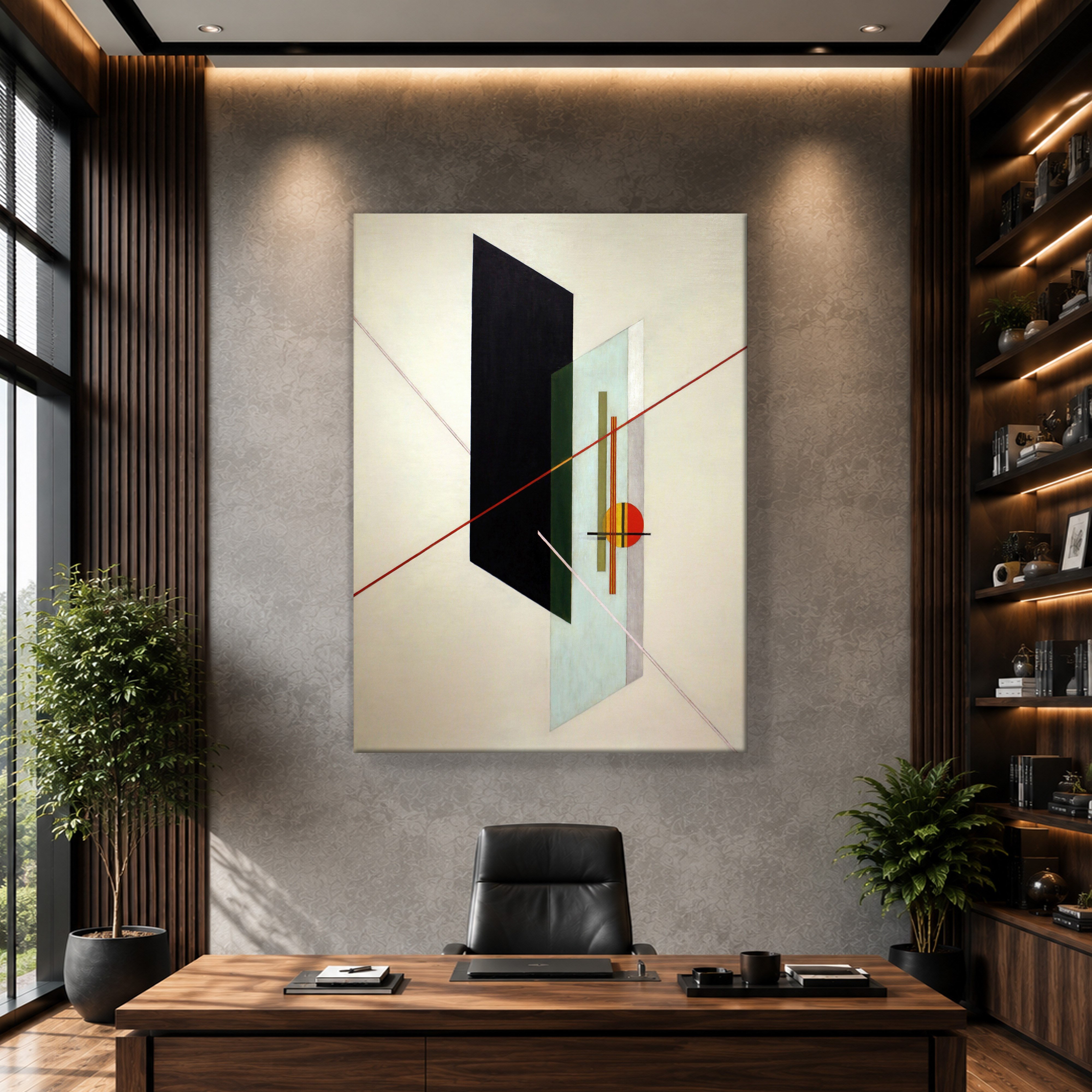 A IX (1923) Kanvas Tablo – László Moholy-Nagy Bauhaus Soyut Geometrik Modern Sanat Baskısı