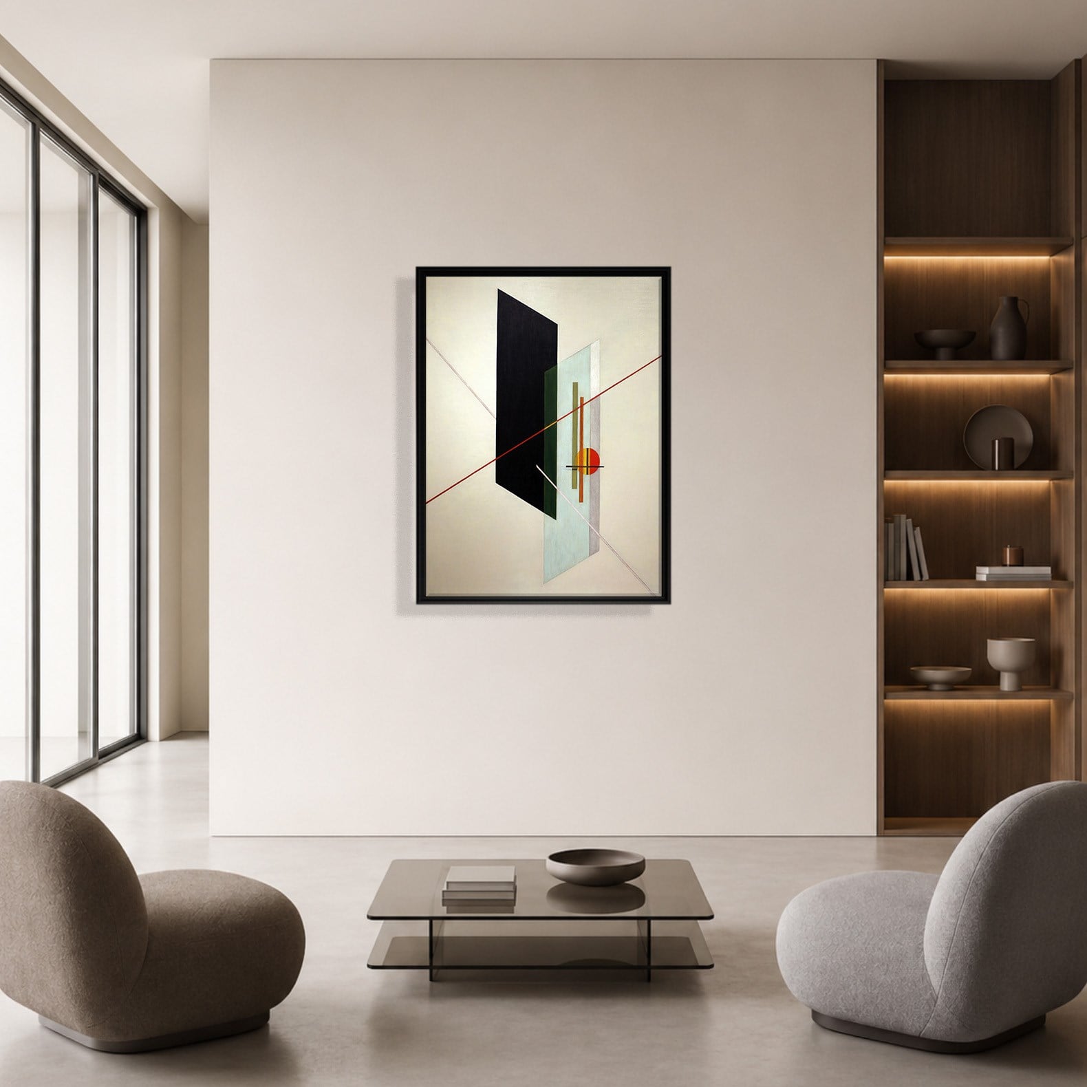 A IX (1923) Kanvas Tablo – László Moholy-Nagy Bauhaus Soyut Geometrik Modern Sanat Baskısı
