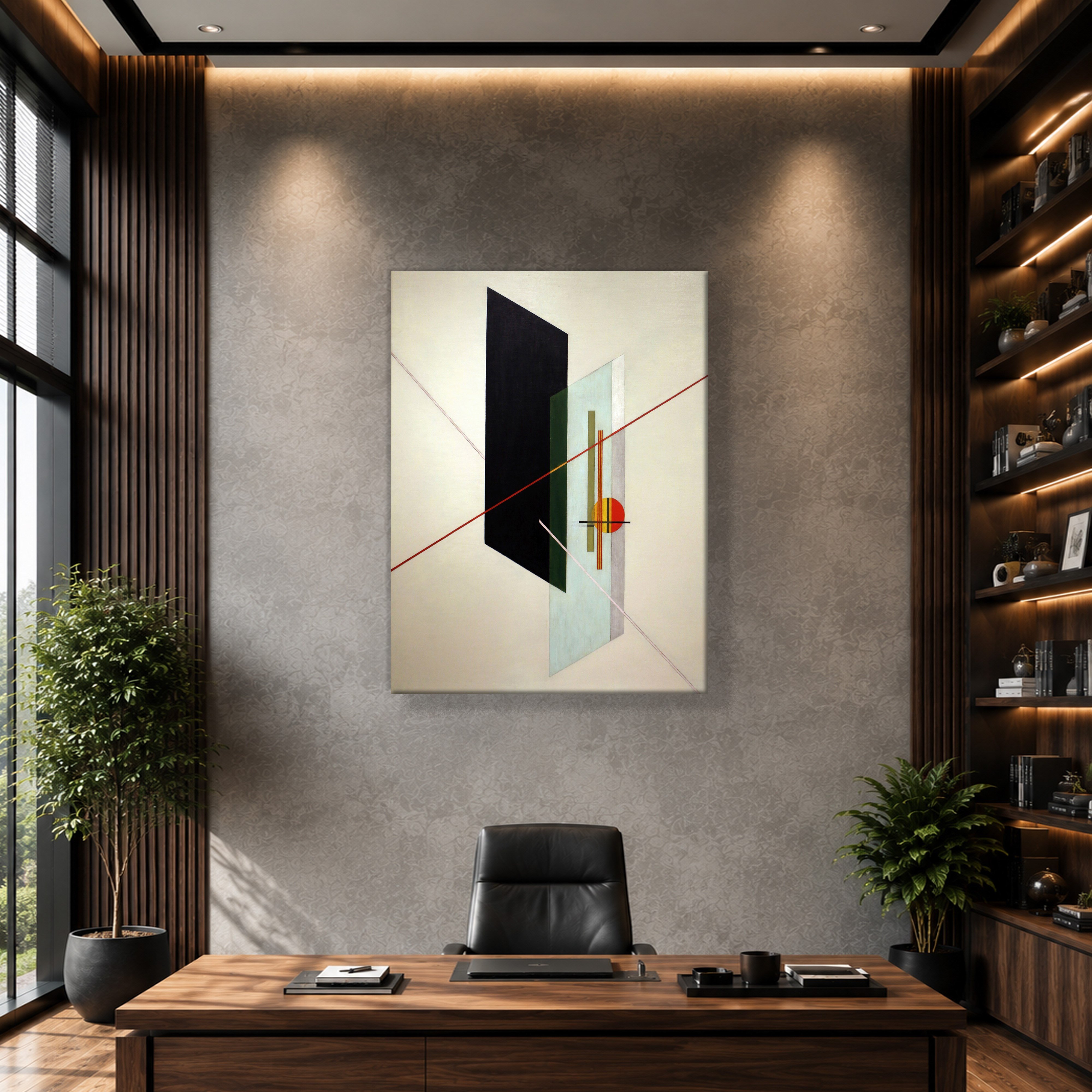 A IX (1923) Kanvas Tablo – László Moholy-Nagy Bauhaus Soyut Geometrik Modern Sanat Baskısı