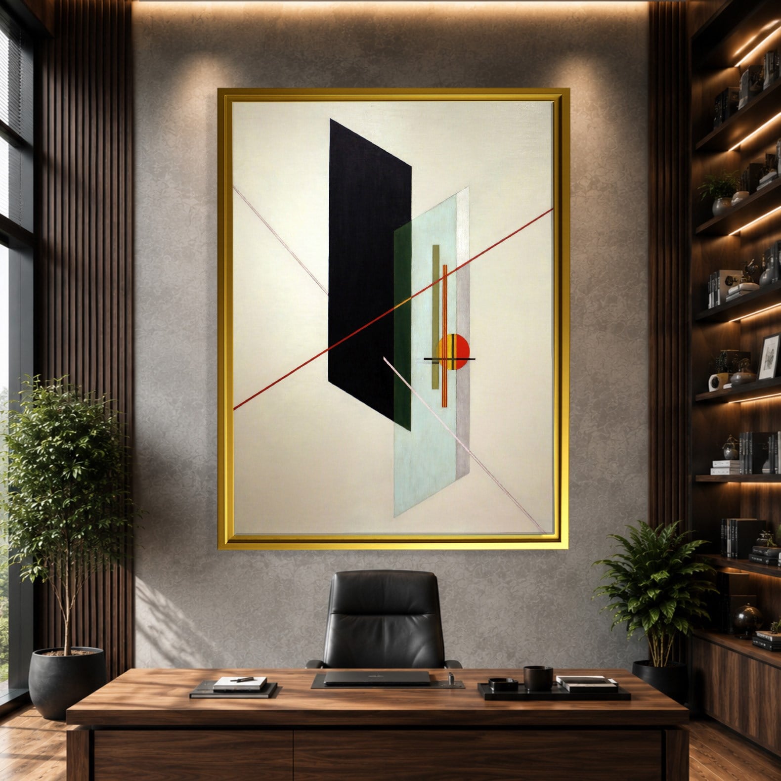 A IX (1923) Kanvas Tablo – László Moholy-Nagy Bauhaus Soyut Geometrik Modern Sanat Baskısı
