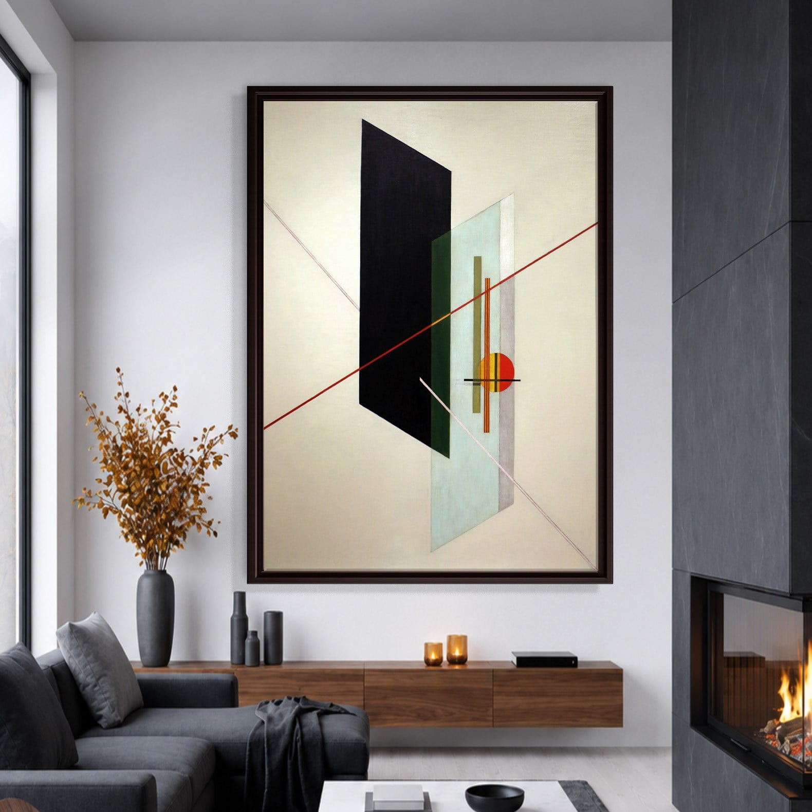 A IX (1923) Kanvas Tablo – László Moholy-Nagy Bauhaus Soyut Geometrik Modern Sanat Baskısı