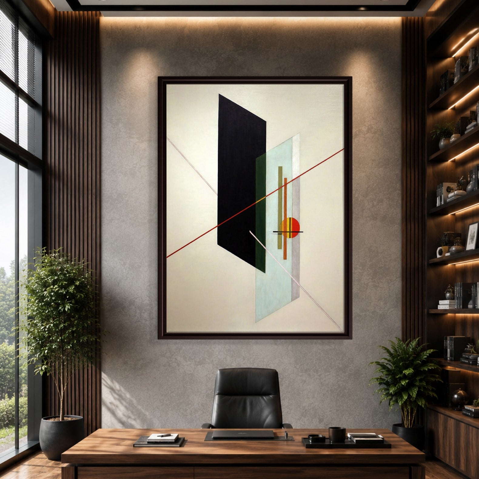A IX (1923) Kanvas Tablo – László Moholy-Nagy Bauhaus Soyut Geometrik Modern Sanat Baskısı
