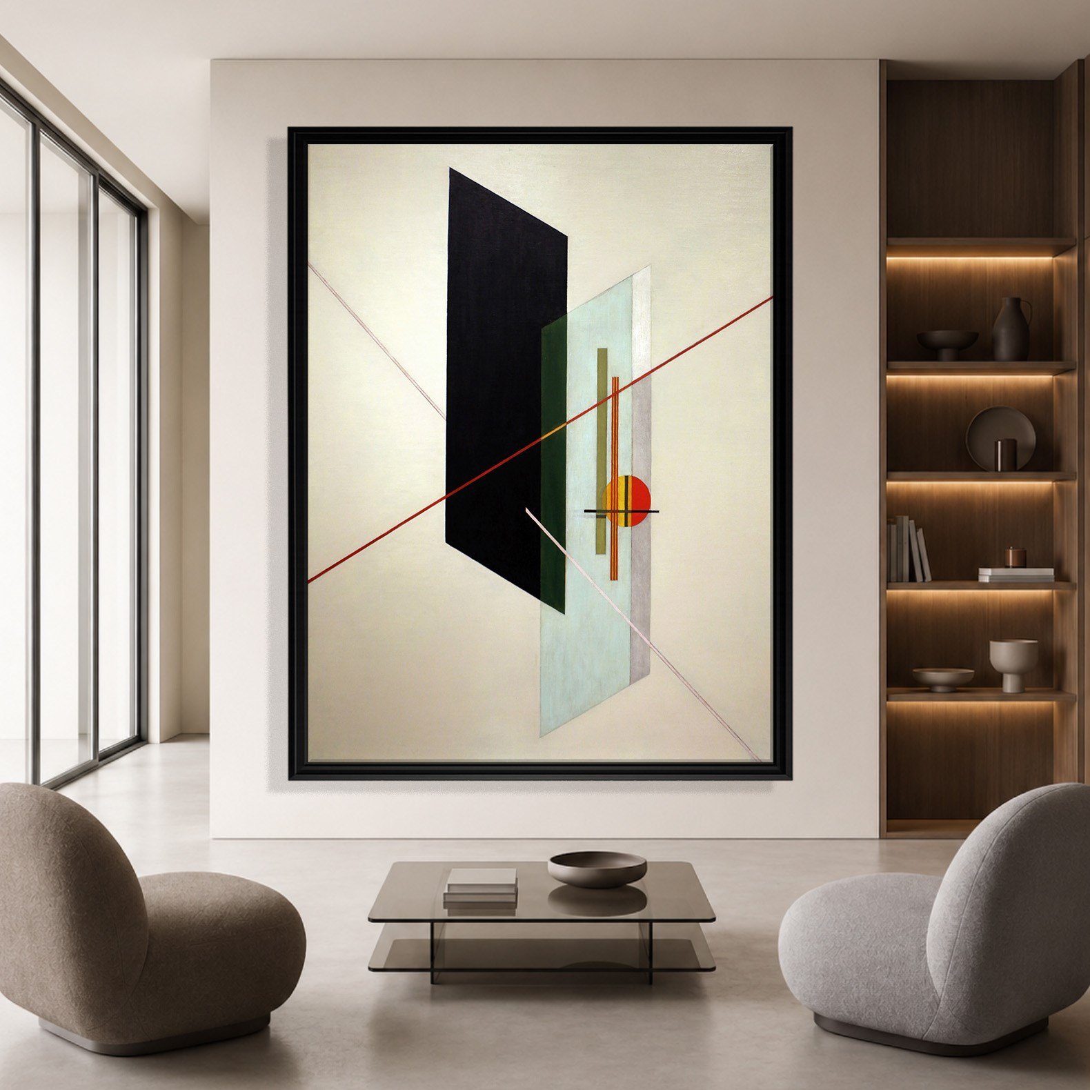 A IX (1923) Kanvas Tablo – László Moholy-Nagy Bauhaus Soyut Geometrik Modern Sanat Baskısı