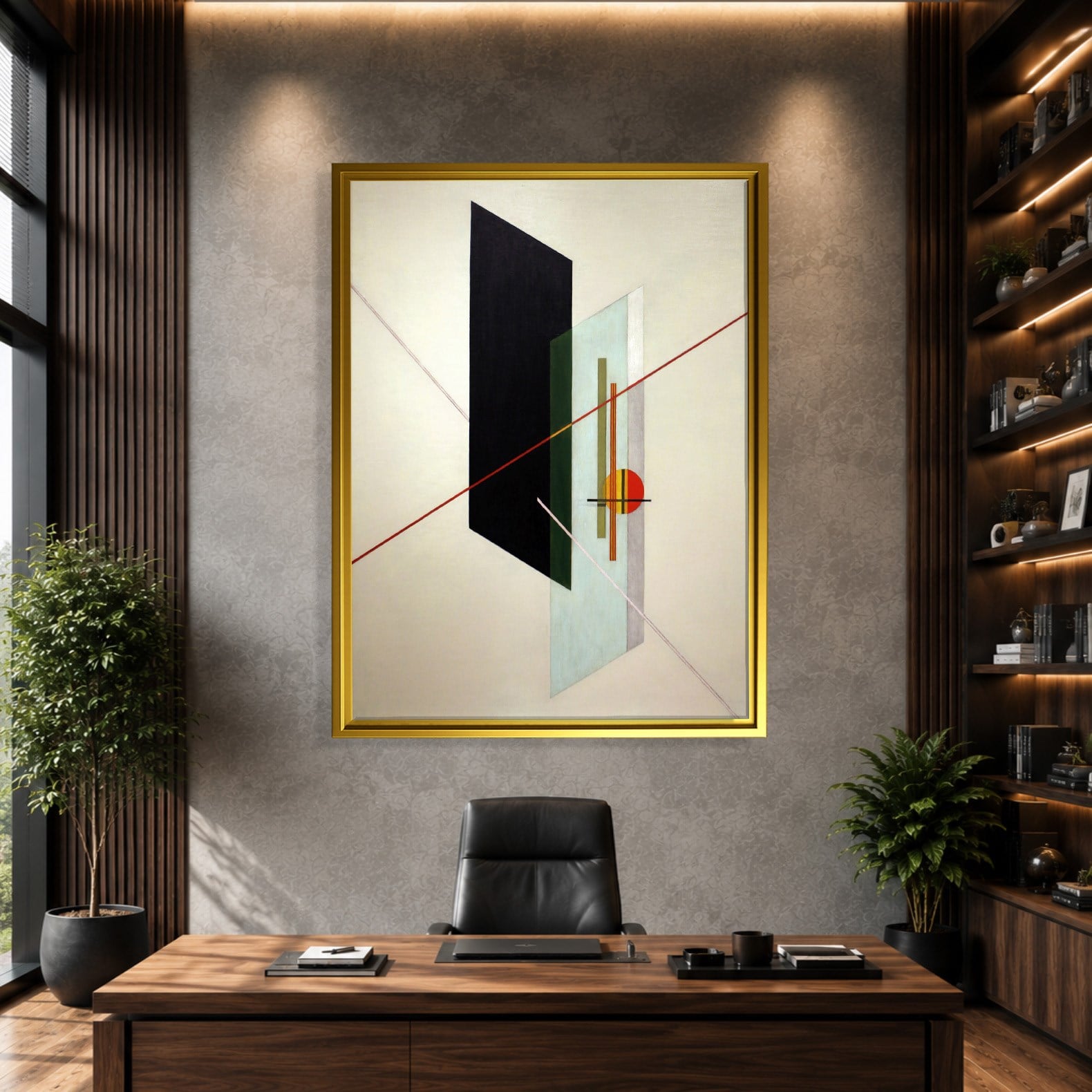 A IX (1923) Kanvas Tablo – László Moholy-Nagy Bauhaus Soyut Geometrik Modern Sanat Baskısı