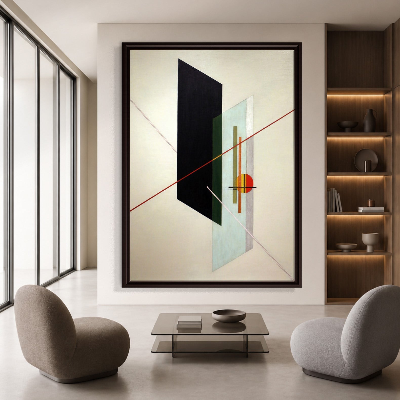 A IX (1923) Kanvas Tablo – László Moholy-Nagy Bauhaus Soyut Geometrik Modern Sanat Baskısı