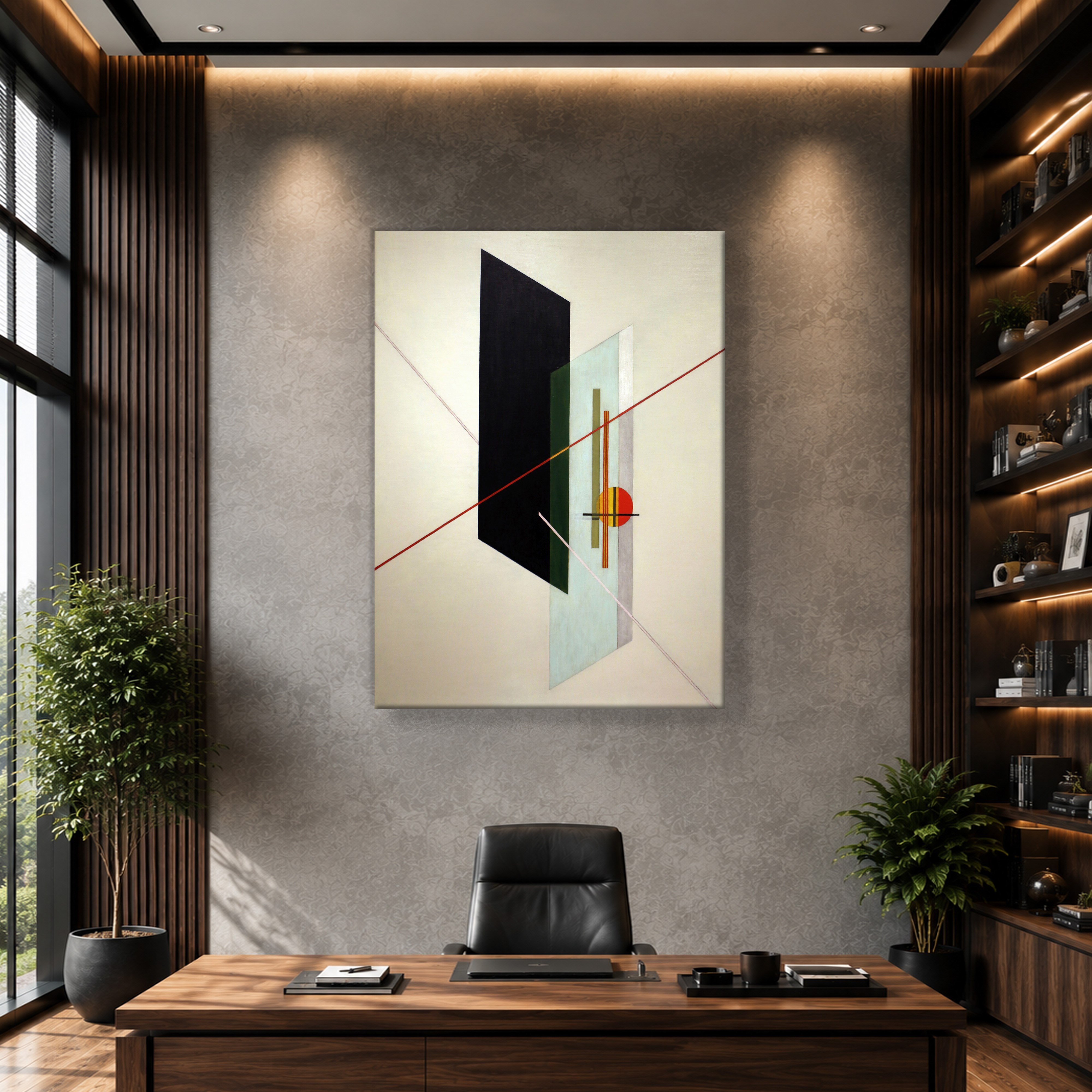 A IX (1923) Kanvas Tablo – László Moholy-Nagy Bauhaus Soyut Geometrik Modern Sanat Baskısı