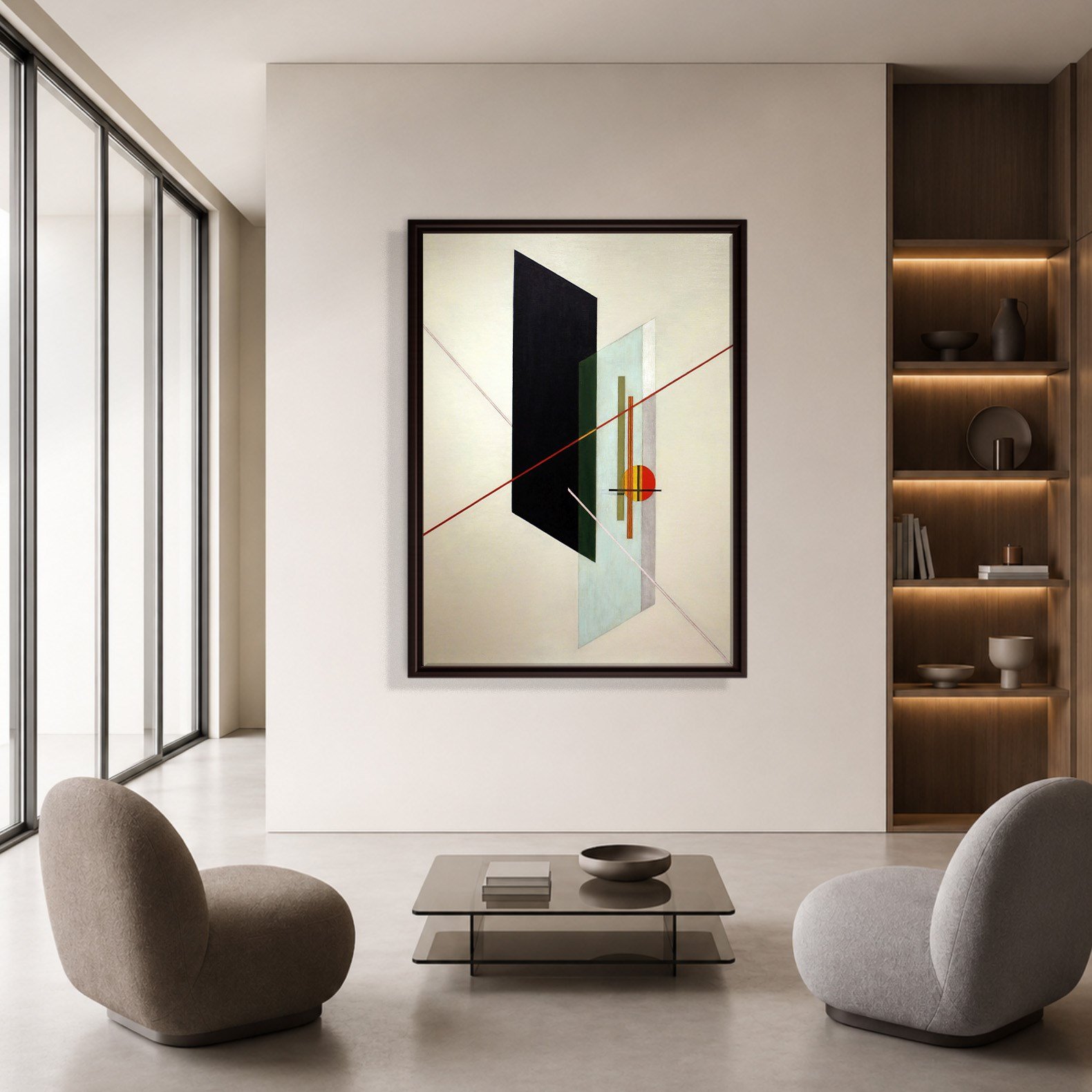A IX (1923) Kanvas Tablo – László Moholy-Nagy Bauhaus Soyut Geometrik Modern Sanat Baskısı