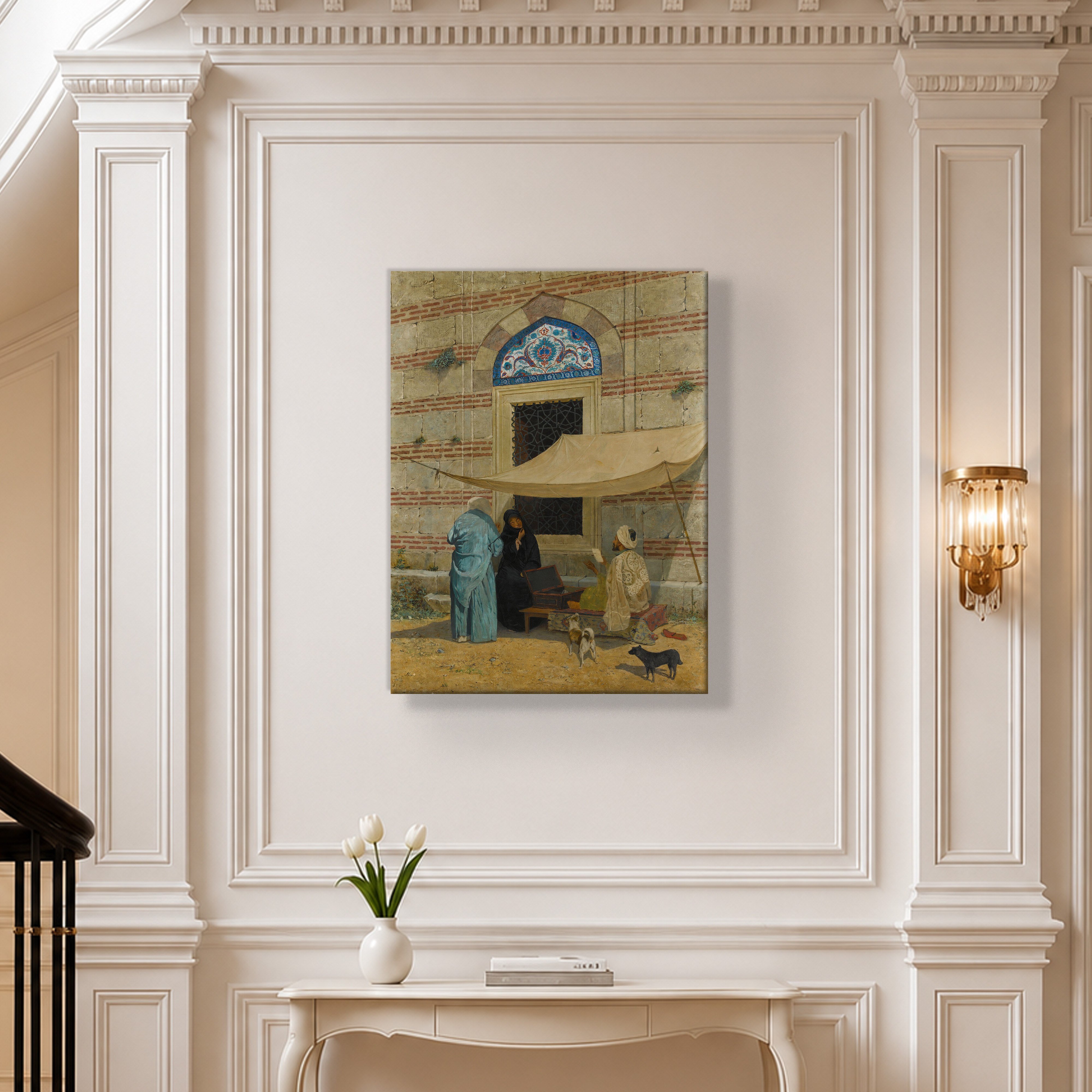 Arzuhalci Kanvas Tablo – Osman Hamdi Bey Public Scribe Klasik Sanat Eseri