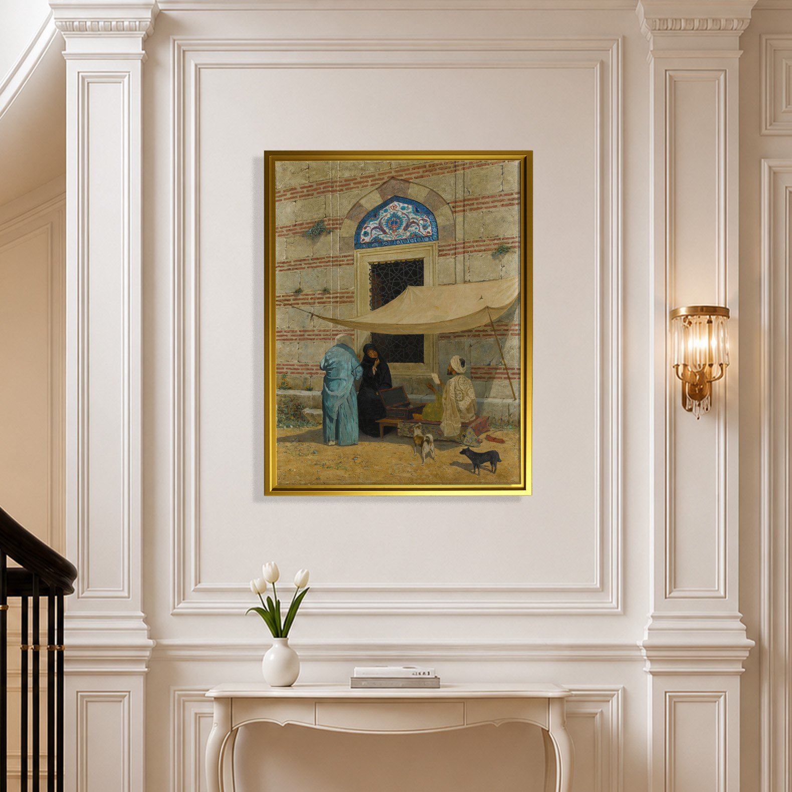 Arzuhalci Kanvas Tablo – Osman Hamdi Bey Public Scribe Klasik Sanat Eseri