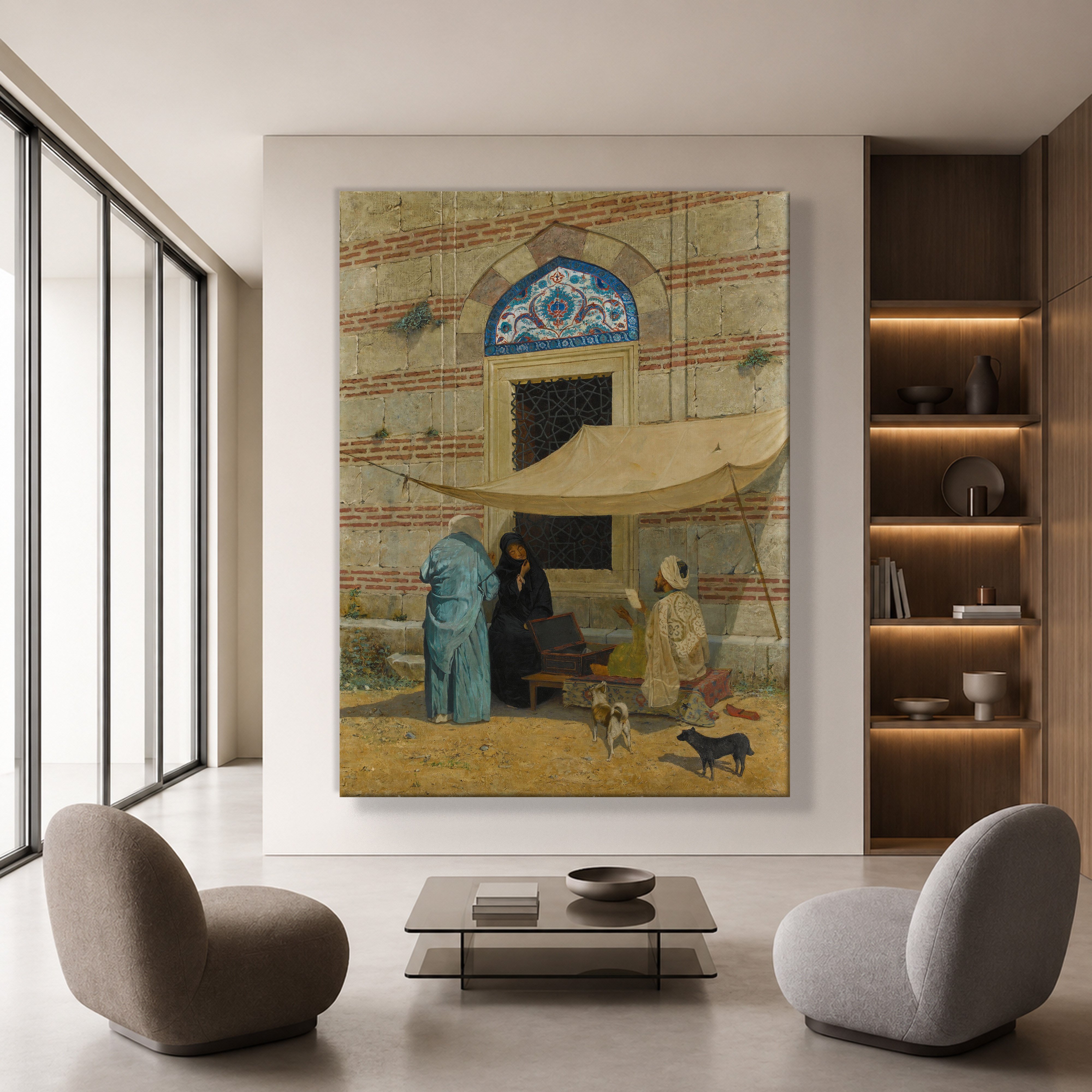 Arzuhalci Kanvas Tablo – Osman Hamdi Bey Public Scribe Klasik Sanat Eseri