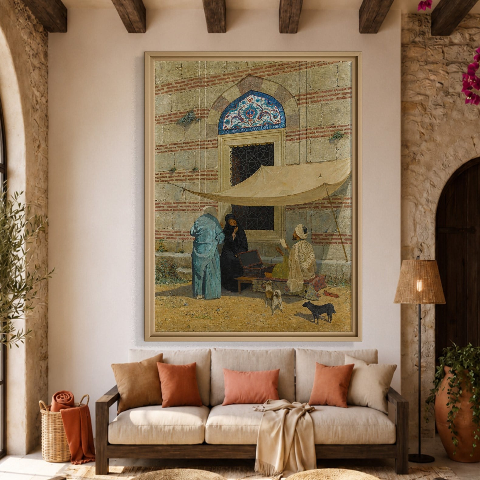 Arzuhalci Kanvas Tablo – Osman Hamdi Bey Public Scribe Klasik Sanat Eseri