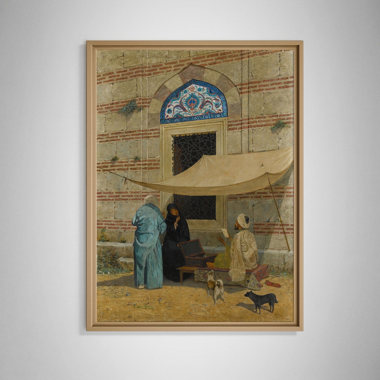 Arzuhalci Kanvas Tablo – Osman Hamdi Bey Public Scribe Klasik Sanat Eseri