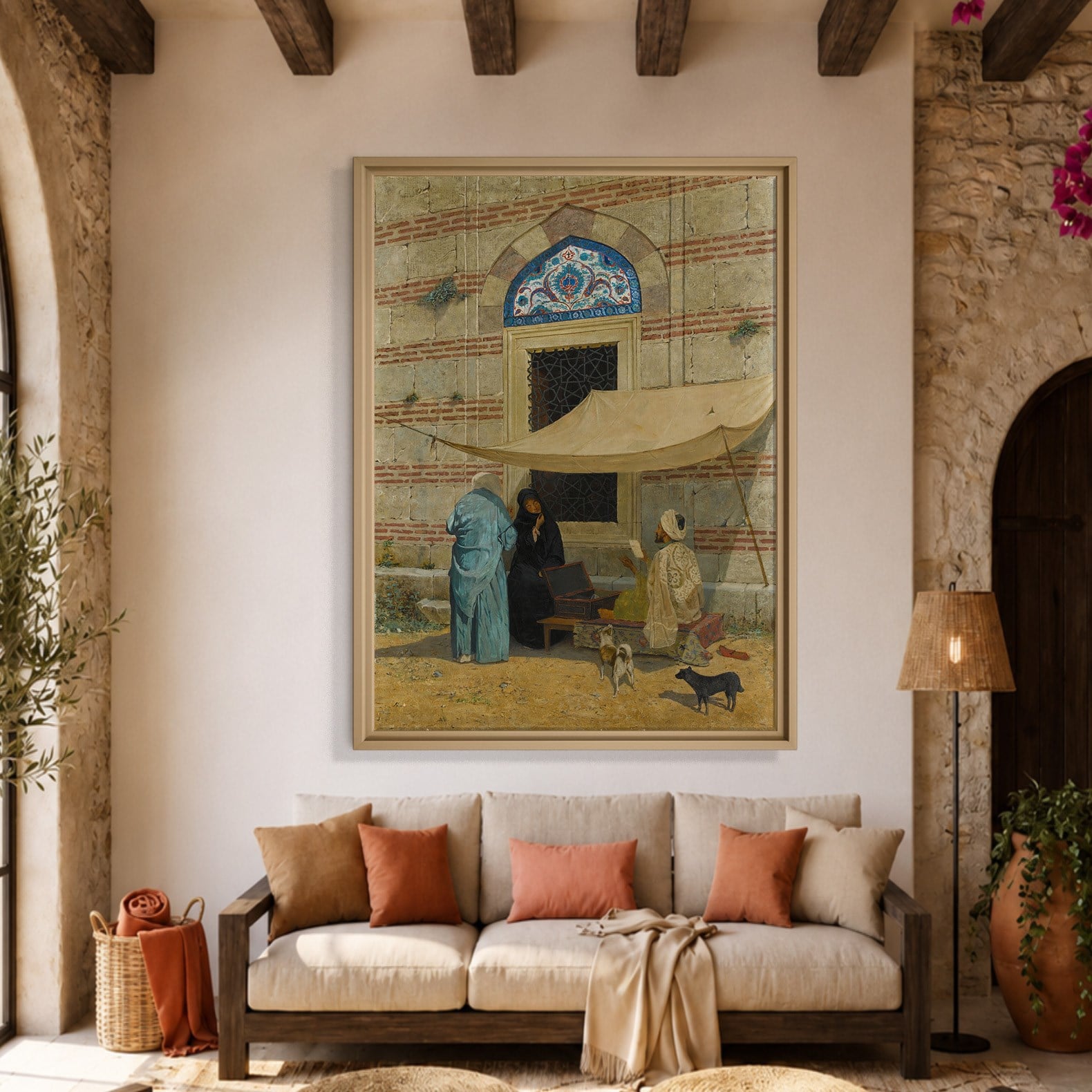 Arzuhalci Kanvas Tablo – Osman Hamdi Bey Public Scribe Klasik Sanat Eseri