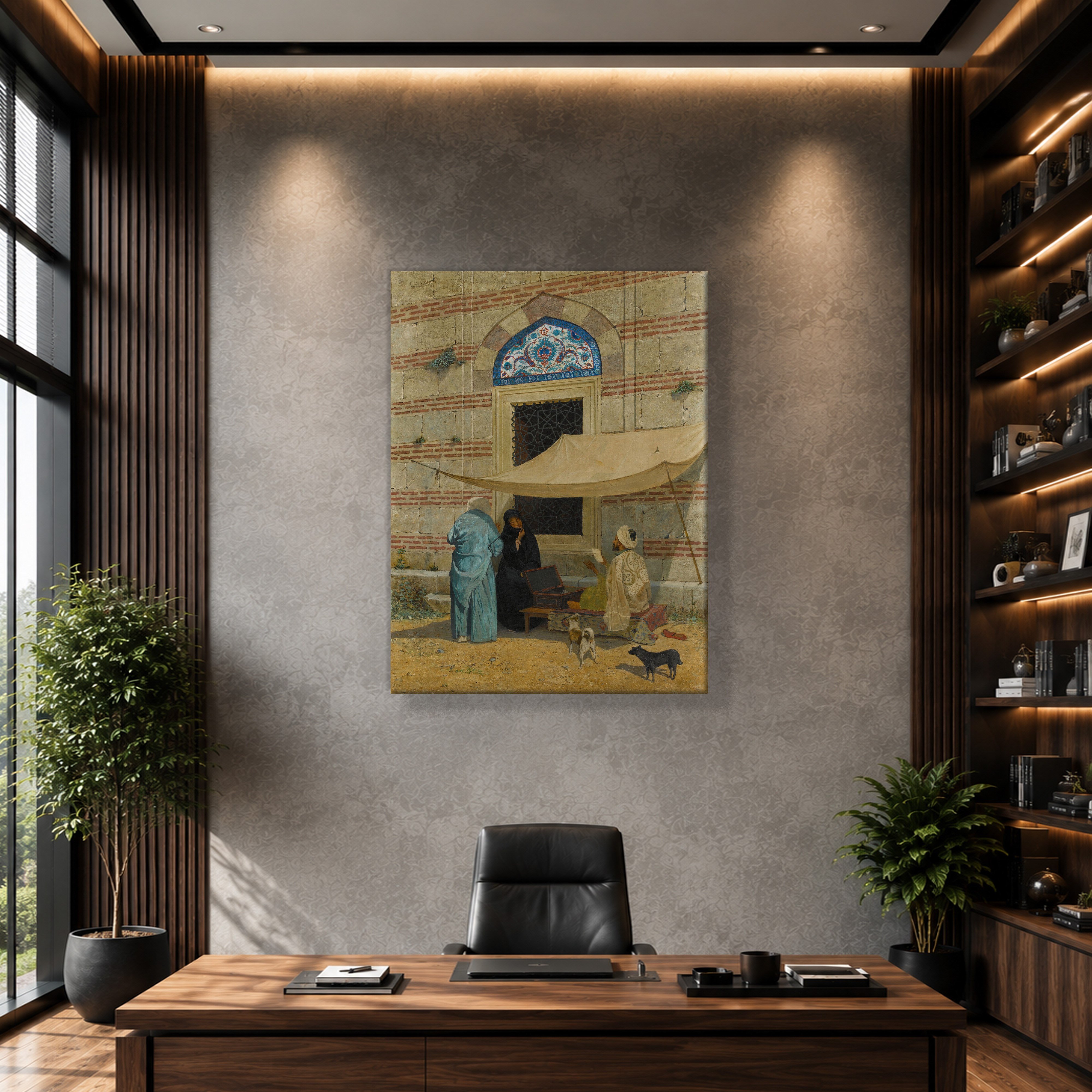 Arzuhalci Kanvas Tablo – Osman Hamdi Bey Public Scribe Klasik Sanat Eseri