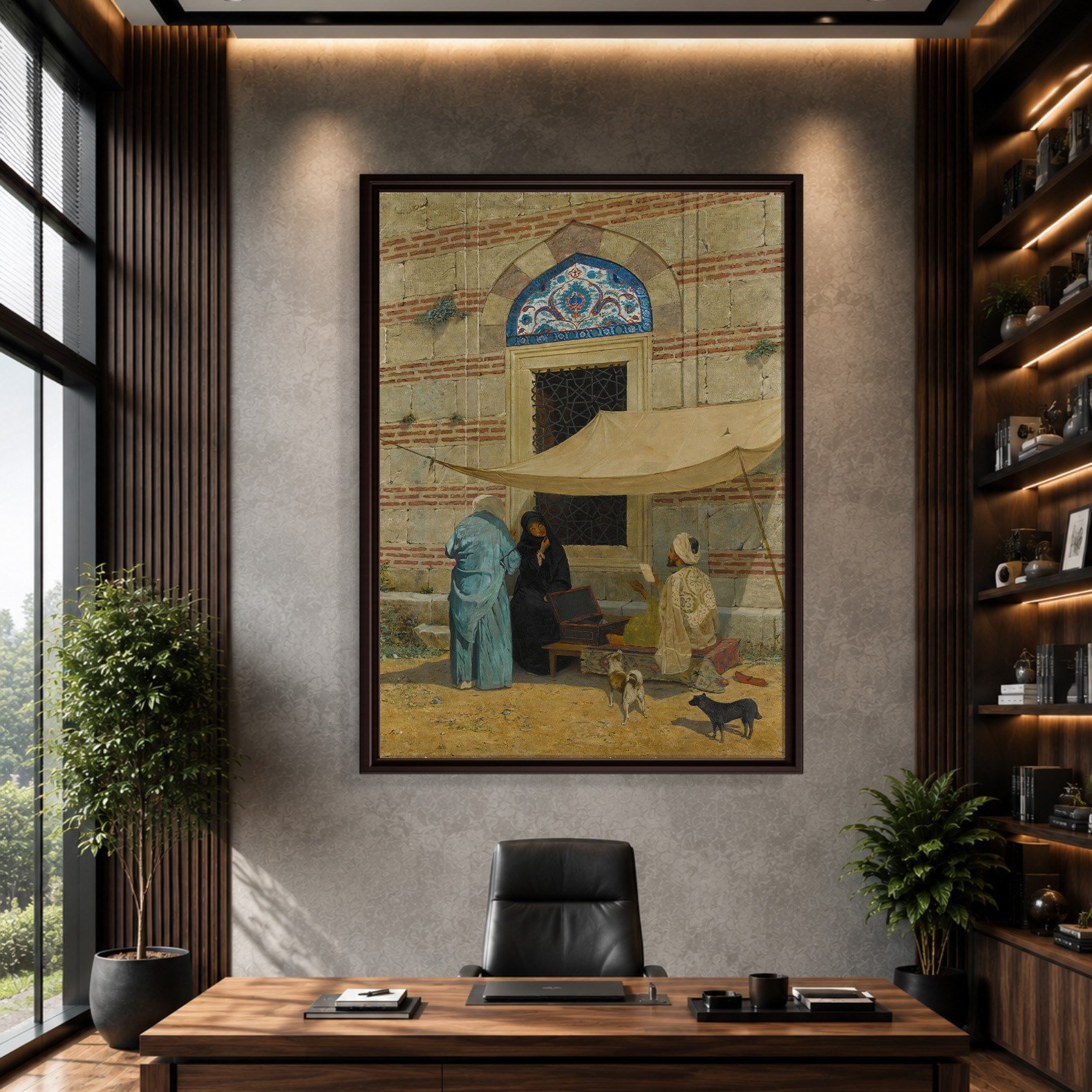 Arzuhalci Kanvas Tablo – Osman Hamdi Bey Public Scribe Klasik Sanat Eseri