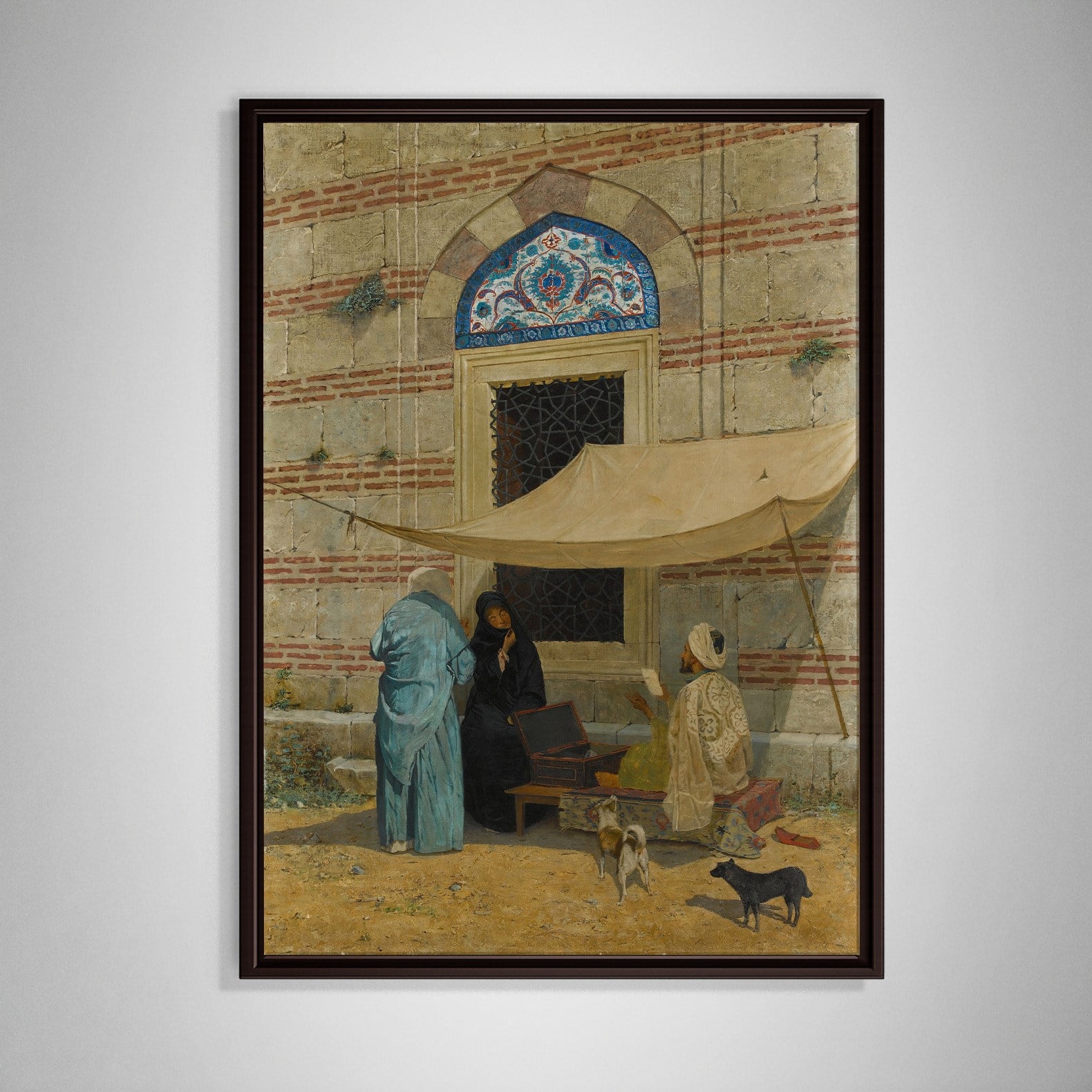 Arzuhalci Kanvas Tablo – Osman Hamdi Bey Public Scribe Klasik Sanat Eseri