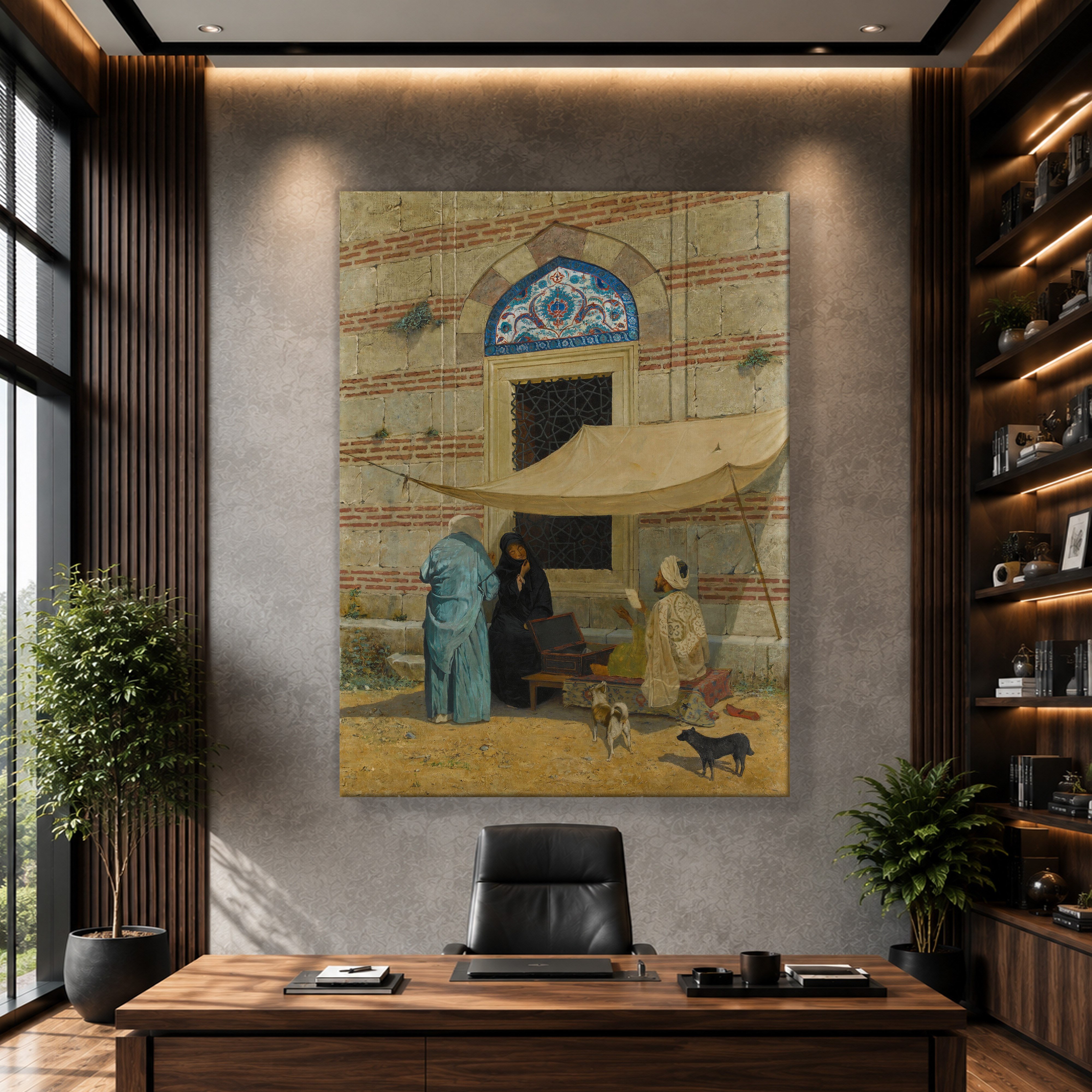 Arzuhalci Kanvas Tablo – Osman Hamdi Bey Public Scribe Klasik Sanat Eseri