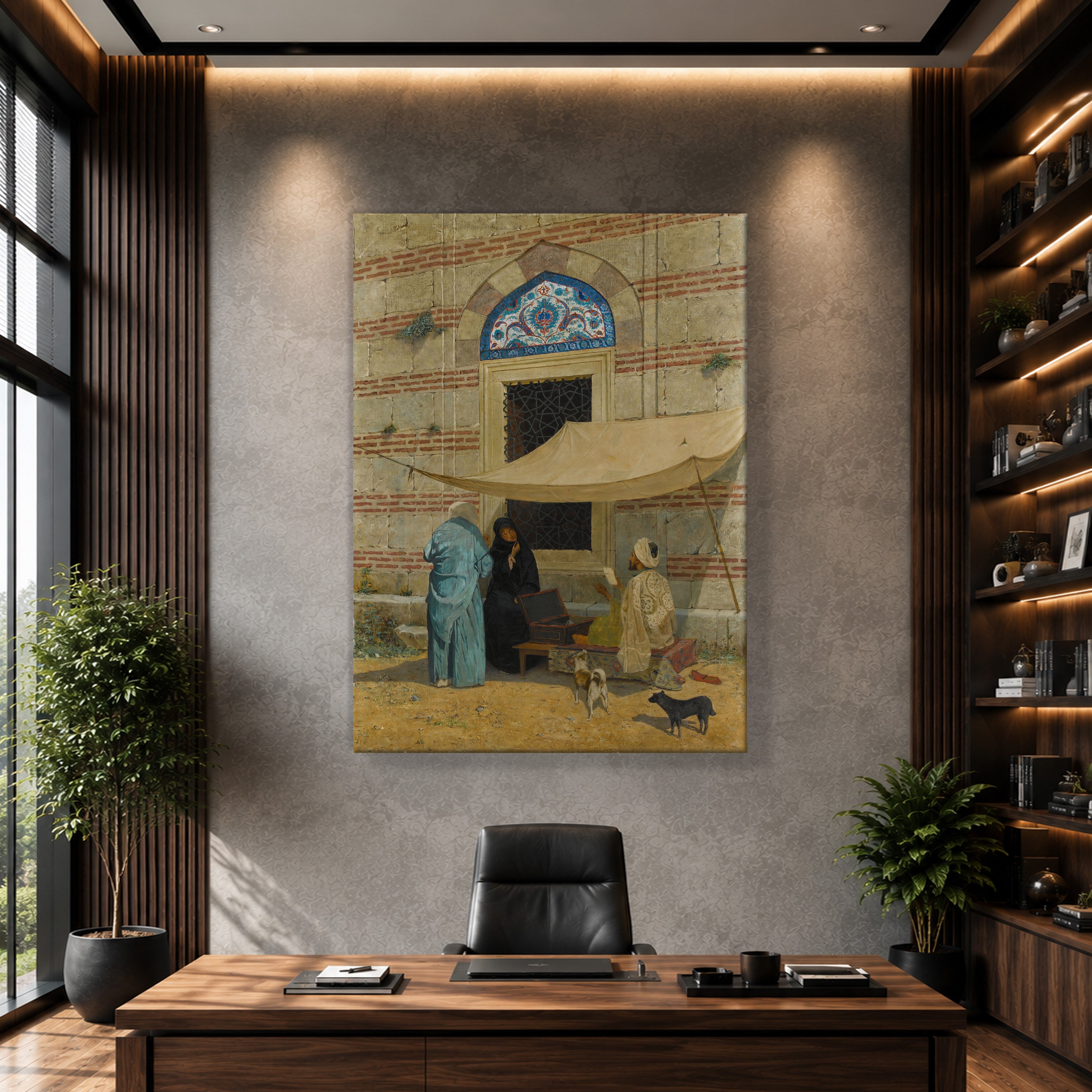 Arzuhalci Kanvas Tablo – Osman Hamdi Bey Public Scribe Klasik Sanat Eseri