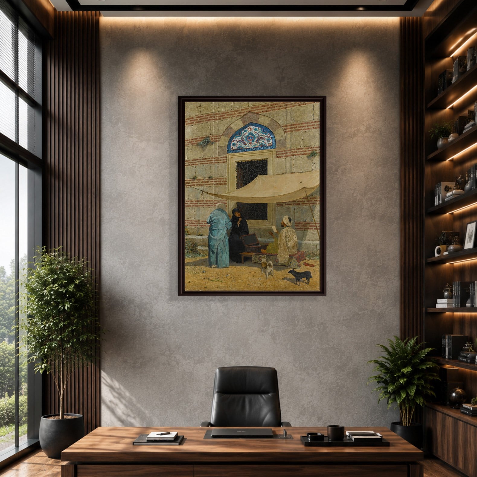 Arzuhalci Kanvas Tablo – Osman Hamdi Bey Public Scribe Klasik Sanat Eseri
