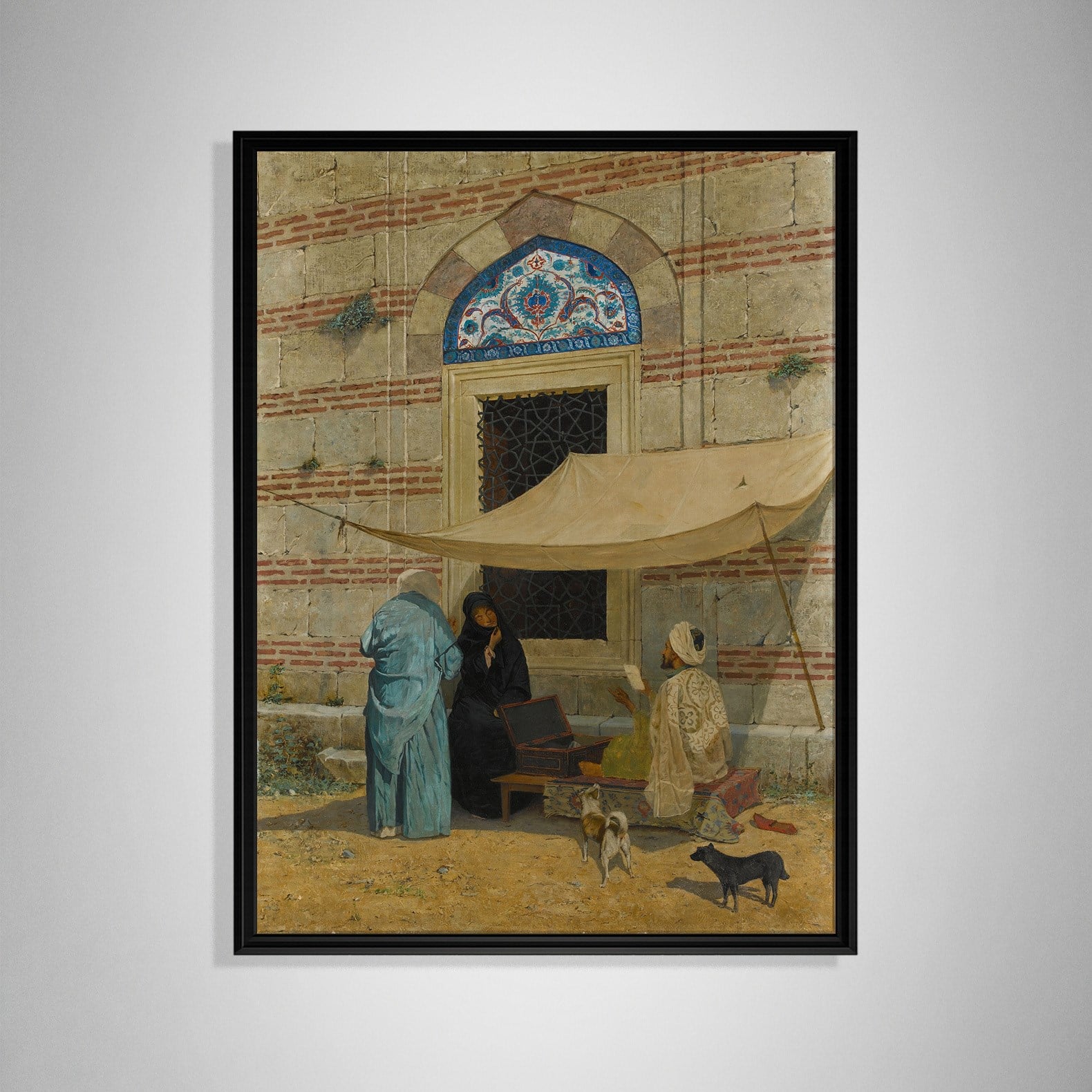Arzuhalci Kanvas Tablo – Osman Hamdi Bey Public Scribe Klasik Sanat Eseri