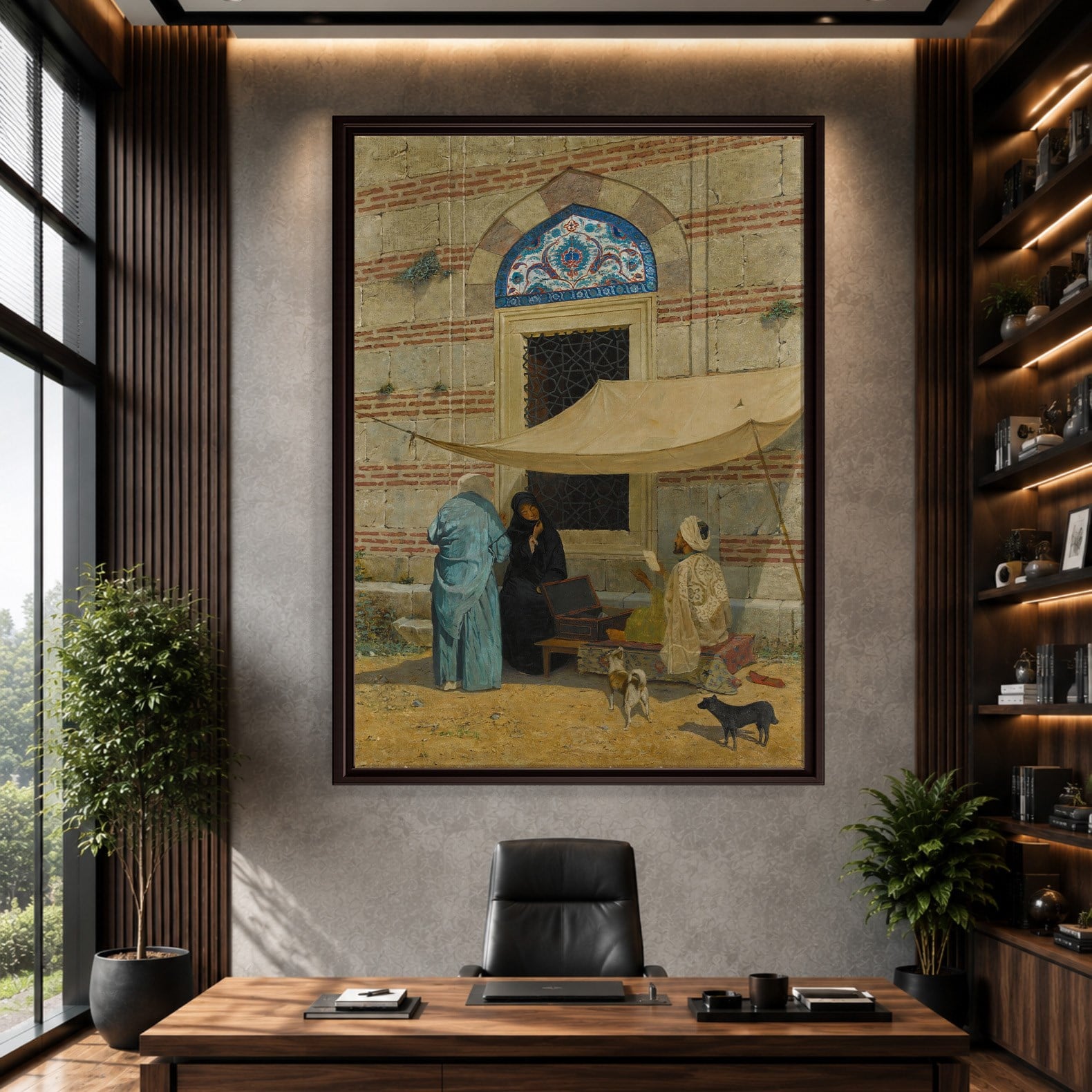Arzuhalci Kanvas Tablo – Osman Hamdi Bey Public Scribe Klasik Sanat Eseri