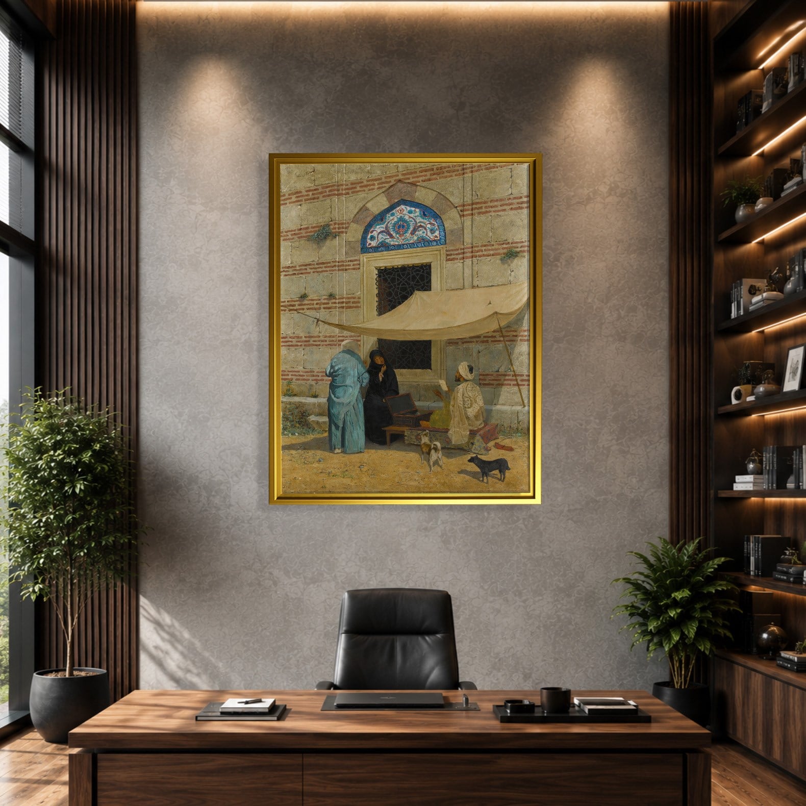 Arzuhalci Kanvas Tablo – Osman Hamdi Bey Public Scribe Klasik Sanat Eseri